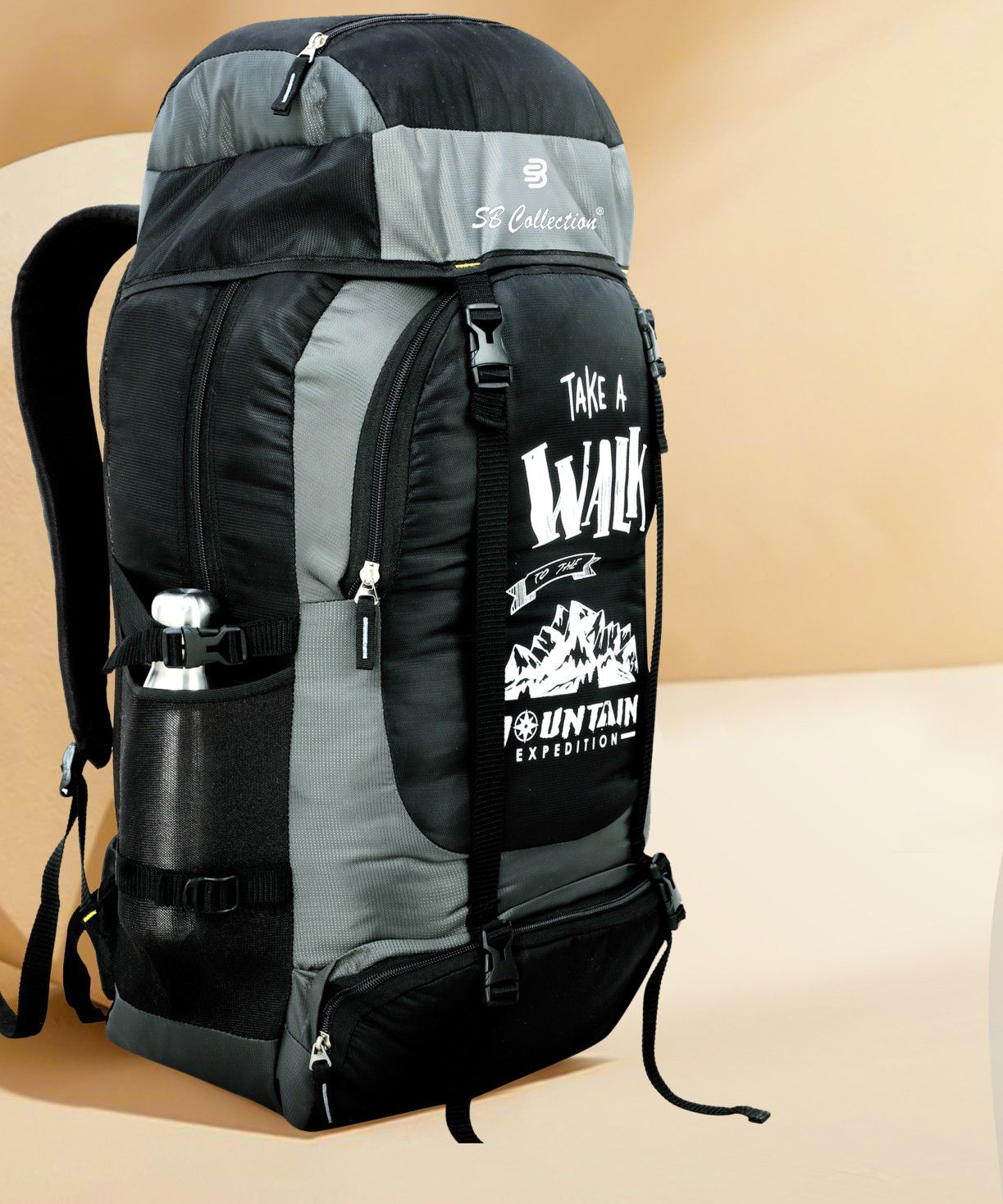 sbcollection Large 60 L Backpack UNISEX WaterProof Mountain Rucksack/Hiking/Trekking/Camping Bag/Travel-picture-15