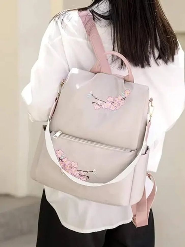 Small 20 L Laptop Backpack Woman Backpack Bag Small Size Office College New Collection Bag (Black)-image-21