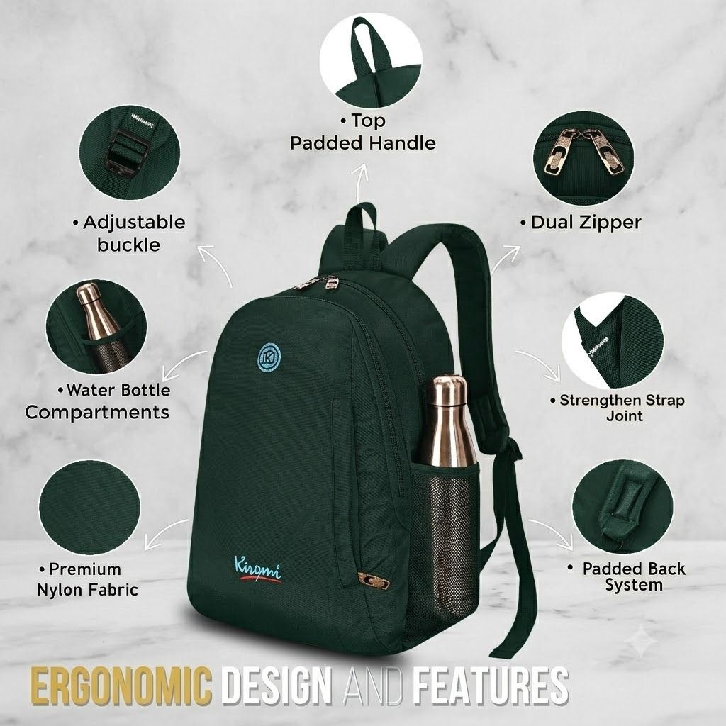 kiromi Medium 25 L Backpack kir-collagebag-1564-Black-picture-44