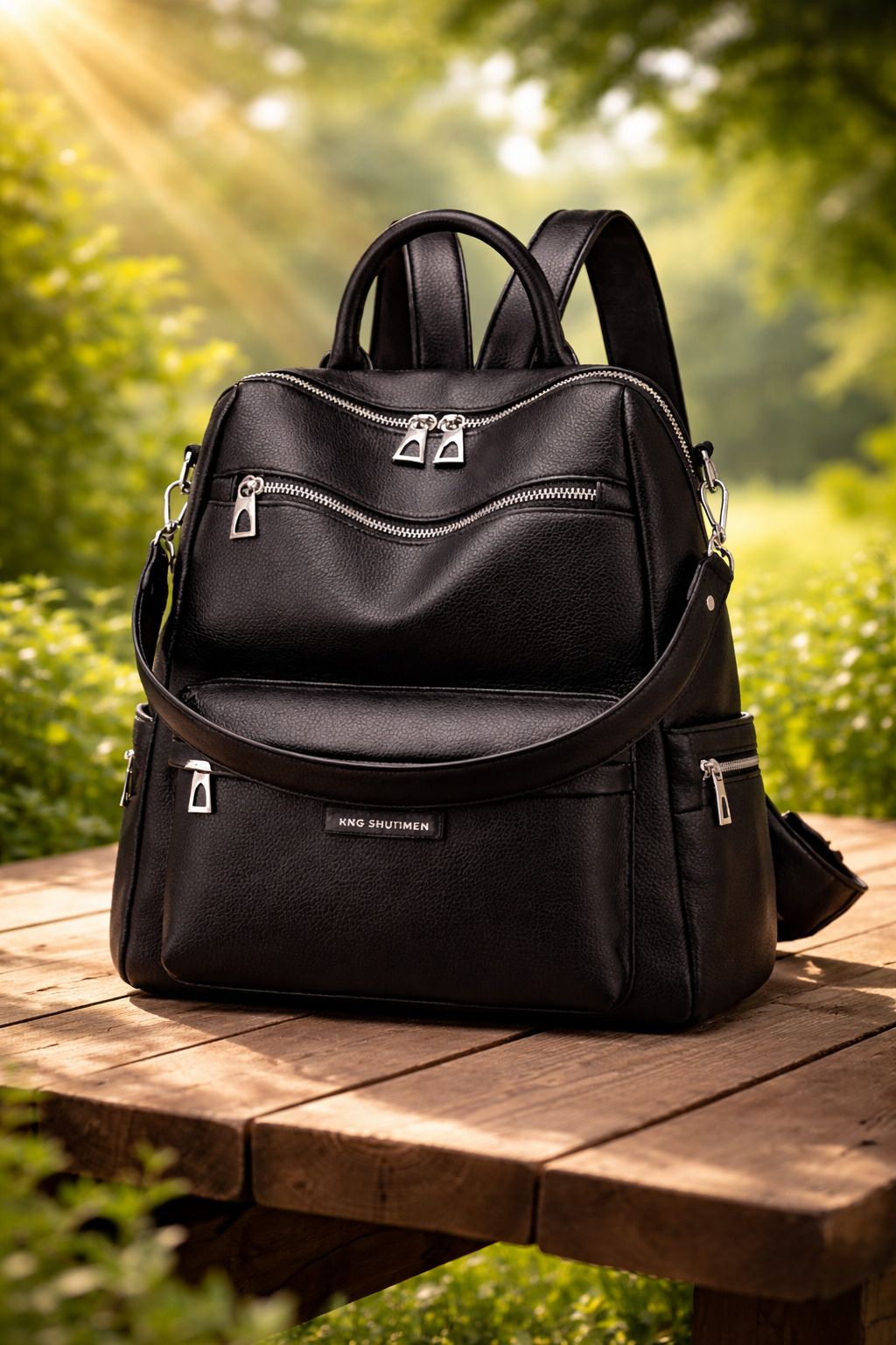 laik Medium 25 L Laptop Backpack Bajra Plain zip-picture-19