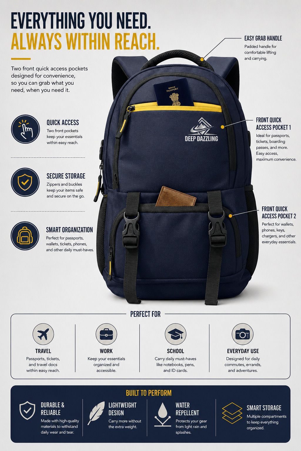 deep dazzling Large 40 L Laptop Backpack |Office/College/School Bag ASHPER Unisex With USB Port And Rain Cover-picture-16