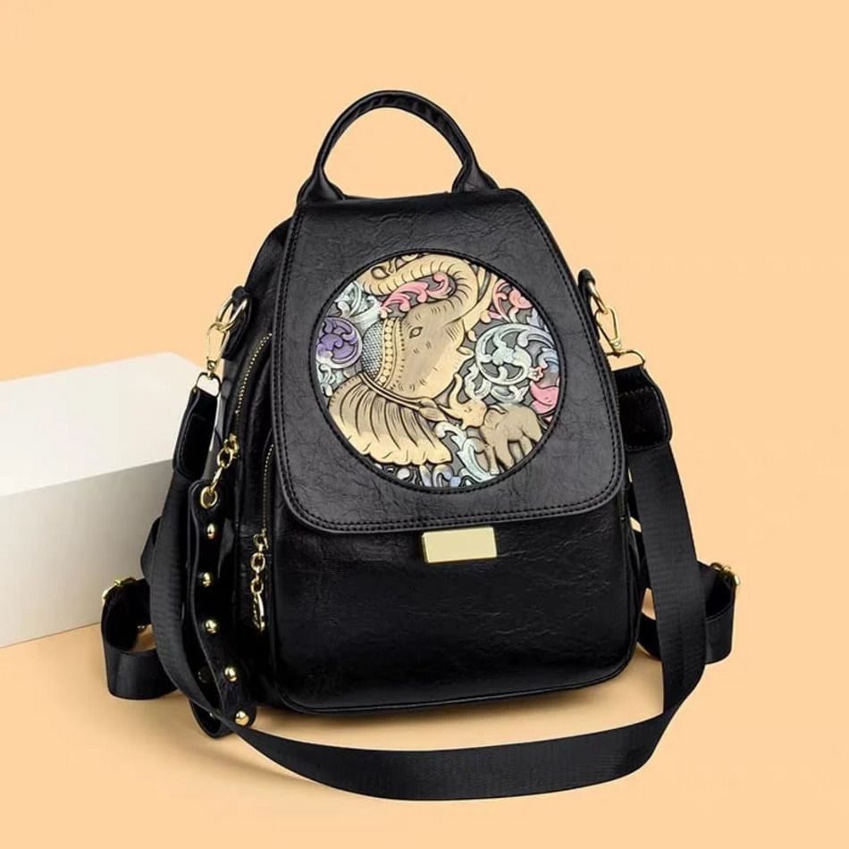 buddle Small 15 L Backpack Premium Leather Studded Sling Bag for Women | Designer Crossbody Shoulder Purse-picture-10