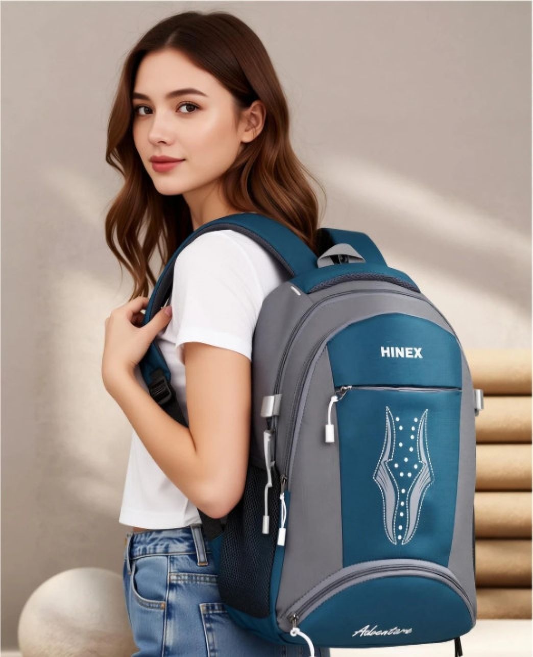 hinex bags Large 35 L Laptop Backpack Premium School Bag for Boys & Girls Lightweight Waterproof Backpack for Students-picture-11