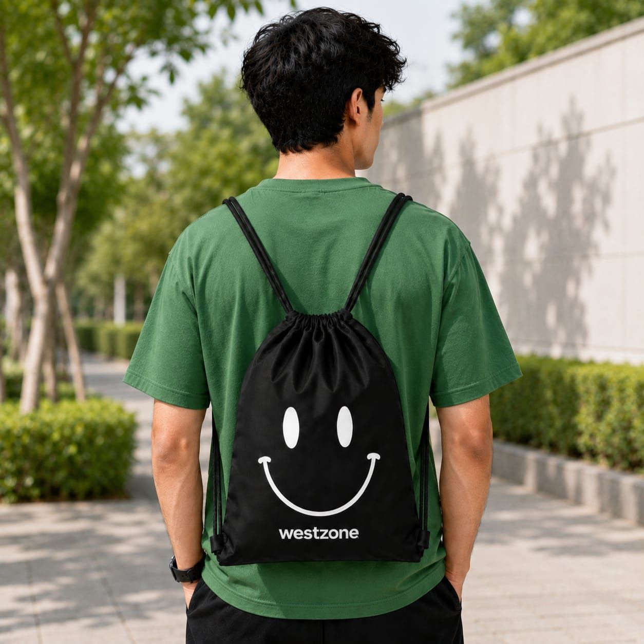 Small 10 L Backpack Drawstring Backpack Bag Men & Women | Lightweight Gym Bags smiley-image-25