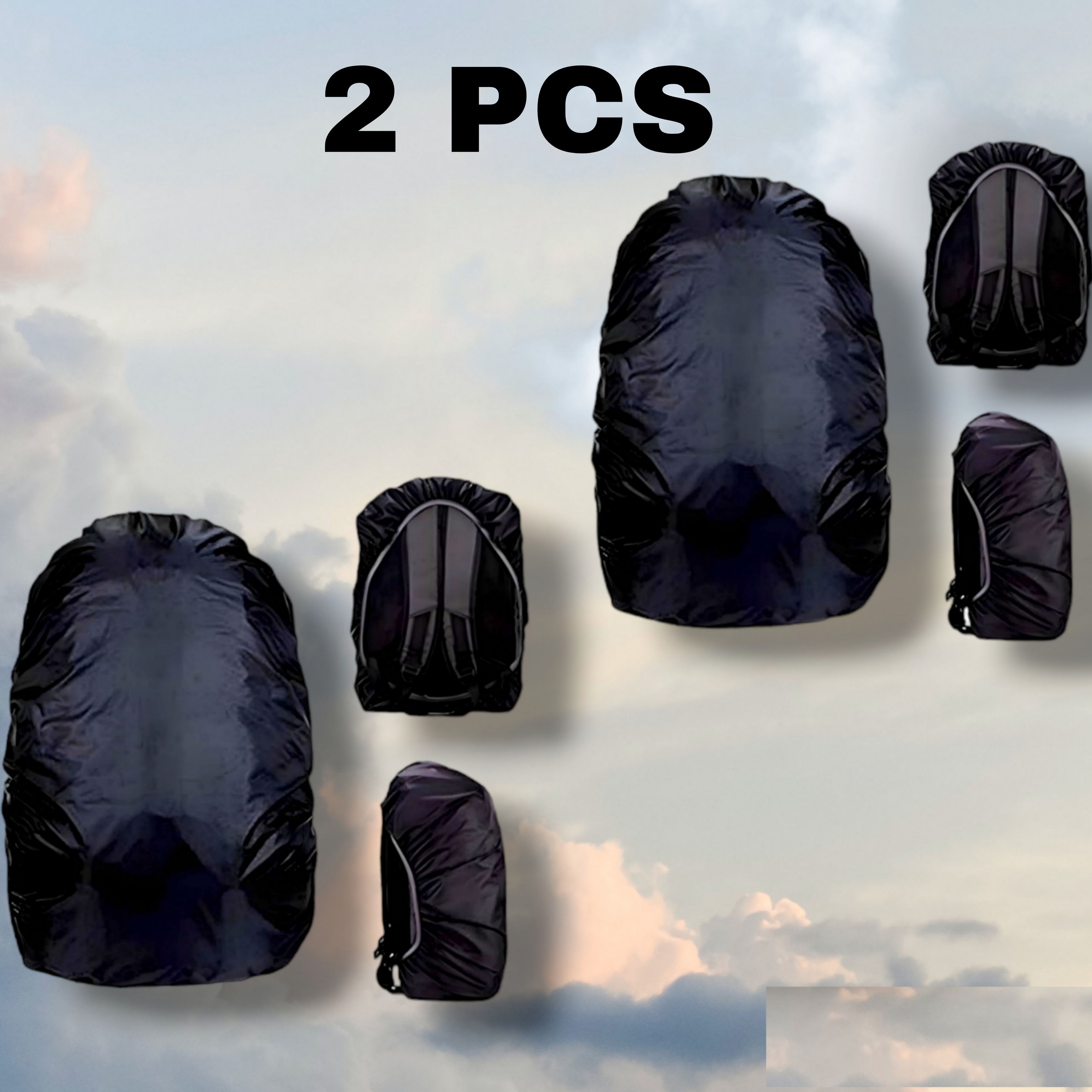 DK Creation cod:192 Rain Cover_Backpack Waterproof Laptop _Luggage _School _Bag Cover2 psc) Waterproof Laptop Bag Cover, School Bag Cover-image-49