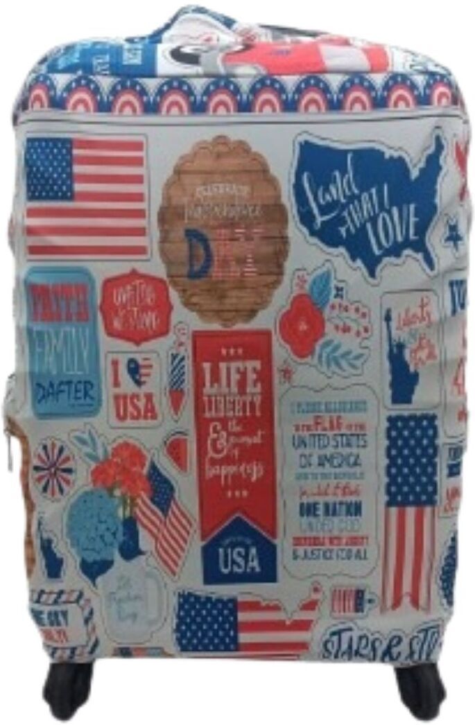 dafter Design Print Cover 20 inch, Hard Trolley Suitcase Protector with Zipper Waterproof Luggage Bag Cover-image-5
