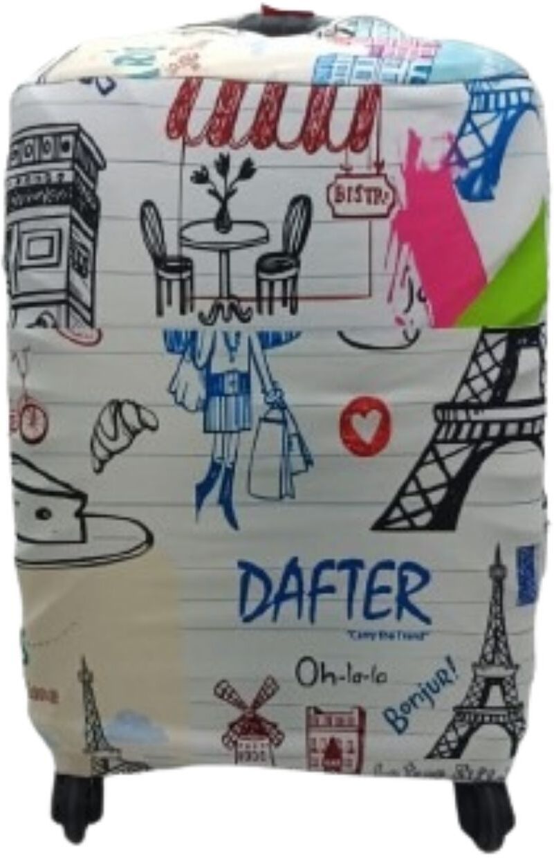 dafter Design Print Cover 24 inch, Hard Trolley Suitcase Protector with Zipper Waterproof Luggage Bag Cover-image-6
