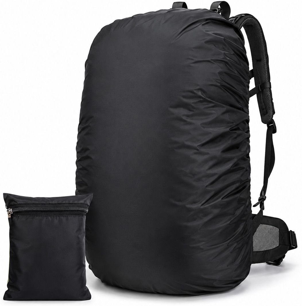AAVEE Waterproof Bag Cover for School, Laptop &Travel Bags, 55-75 L Capacity, Black Dust Proof, Waterproof Laptop Bag Cover, School Bag Cover, Trekking Bag Cover-image-26