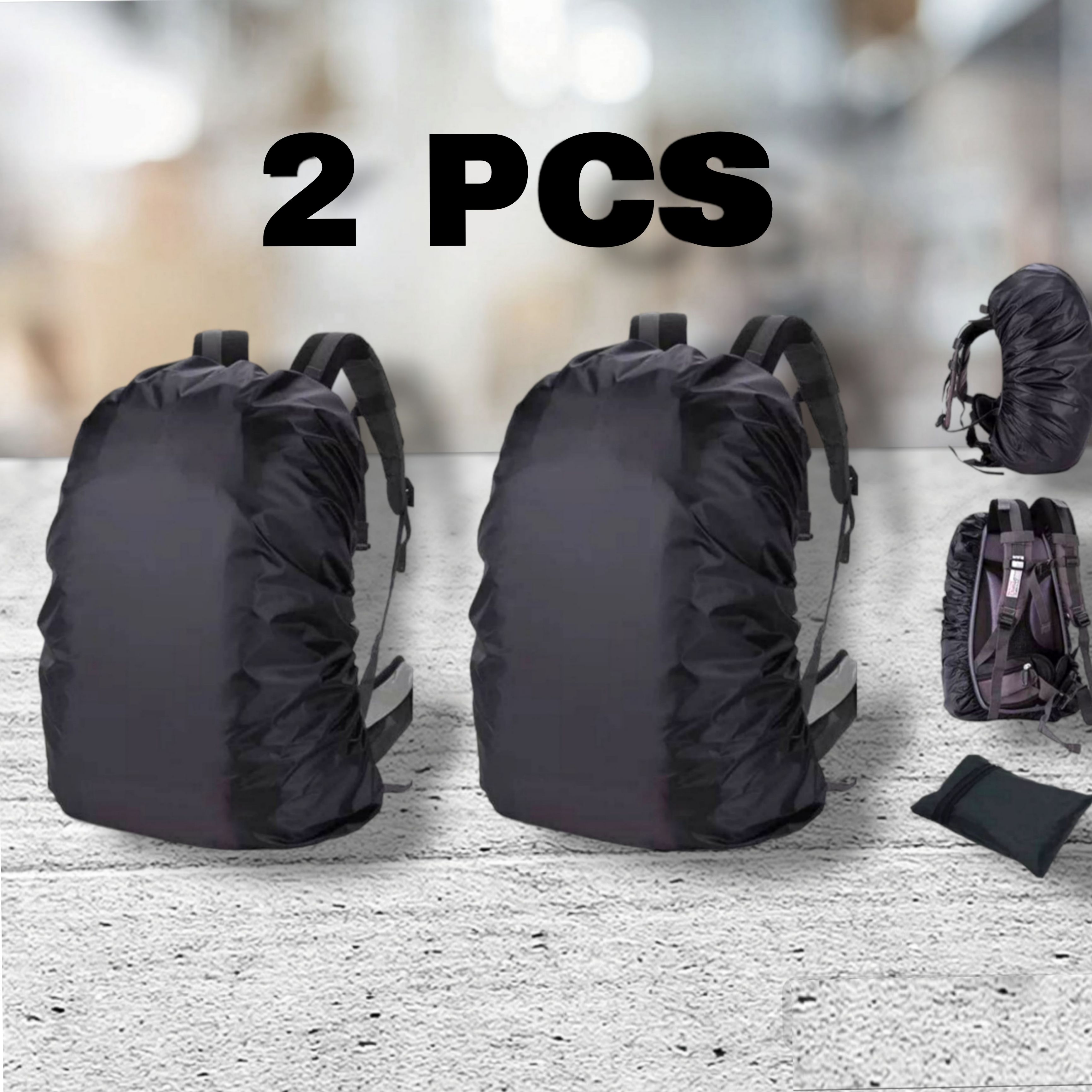 DK Creation cod:111 Rain Cover_Backpack Waterproof Laptop _Luggage _School _Bag Cover2 psc) Waterproof Laptop Bag Cover, School Bag Cover-image-47