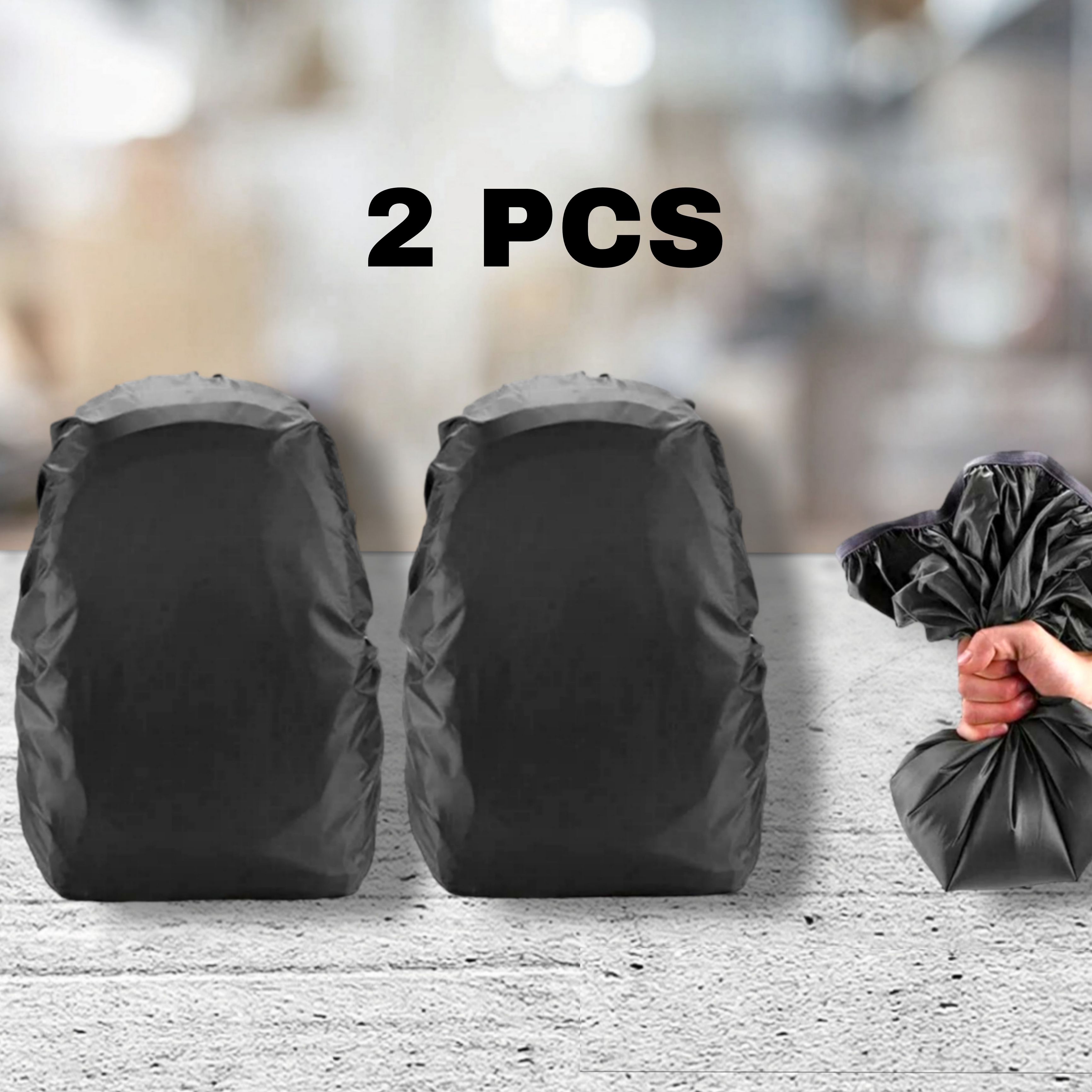 D8211K Rain Cover_Backpack Waterproof Laptop _Luggage _School _Bag 2 Cover 2pcs) Waterproof Laptop Bag Cover, School Bag Cover-image-35