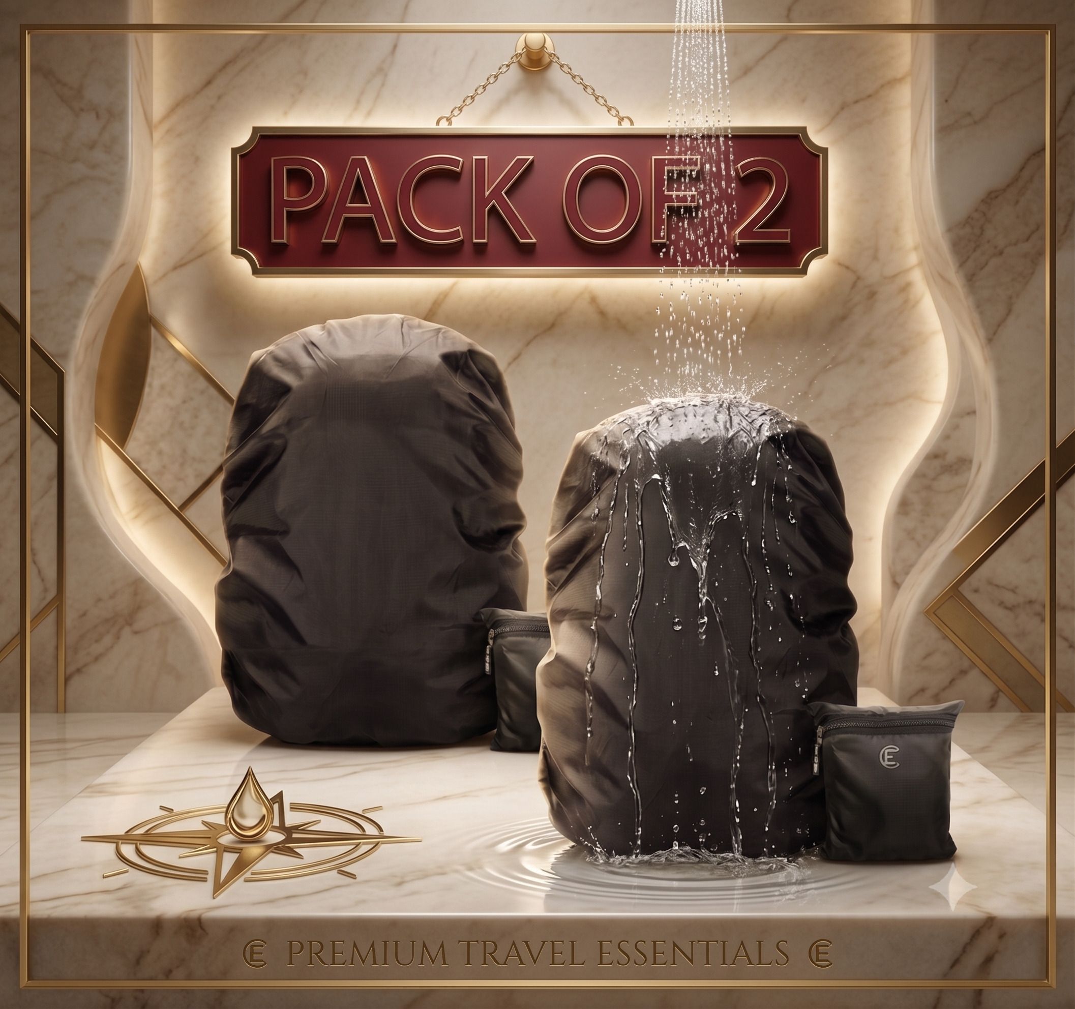 FLEWDROPY Quick-Dry Protective Rain Cover Set for Outdoor Bags Waterproof Laptop Bag Cover, Luggage Bag Cover, School Bag Cover, Trekking Bag Cover-image-29