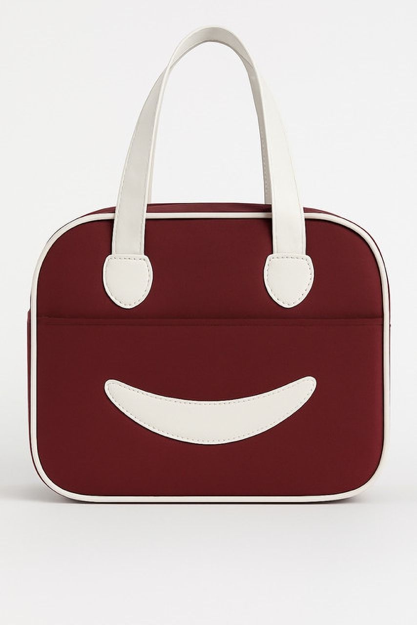 Lunch Bag Insulated Tiffin Carry Bag |Smiley Hot Cold Bag Waterproof Waterproof Lunch Bag-image-10