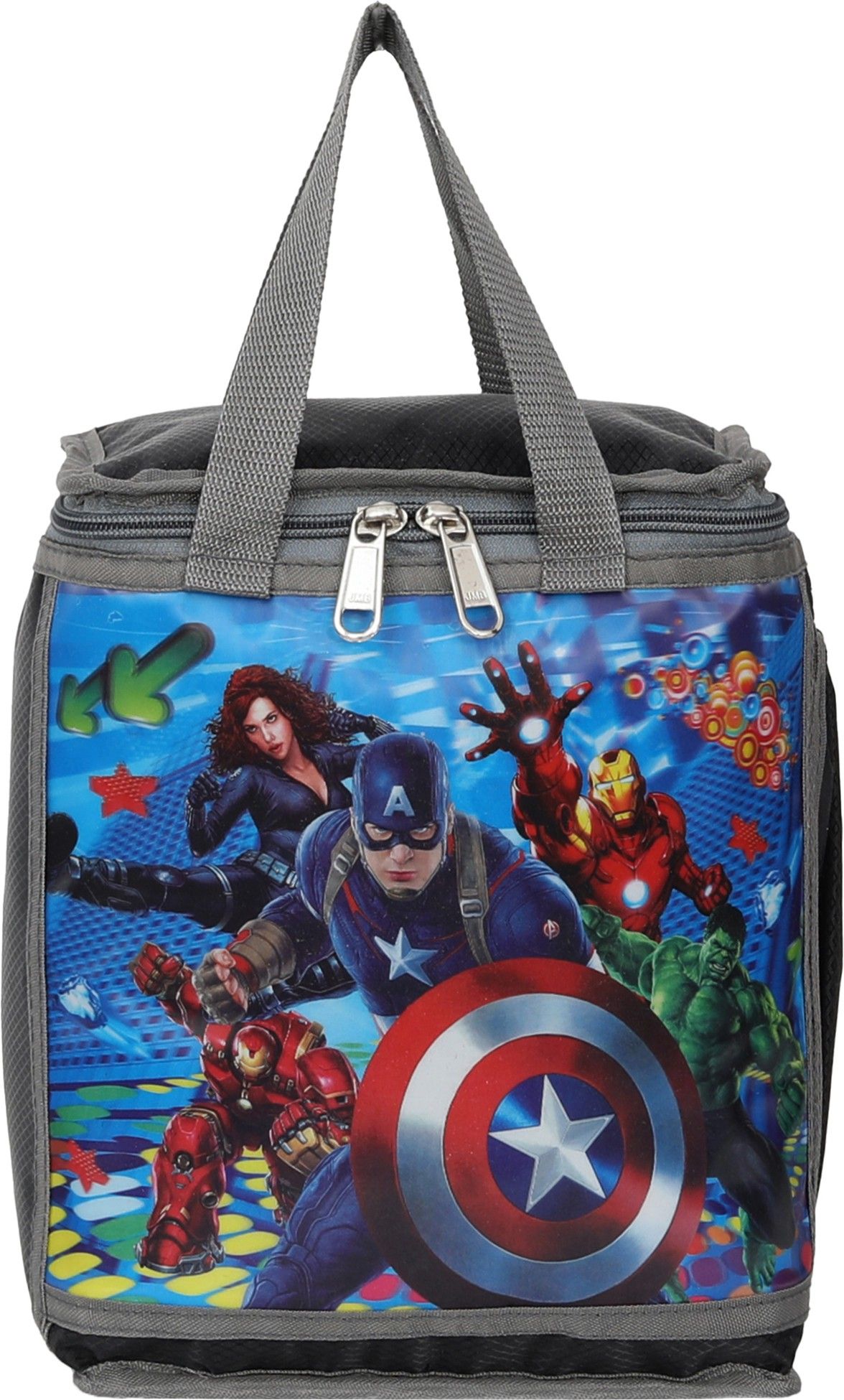 rs famous Waterproof Polyester 3D Printed School Lunch/Tiffin Bag (Black) Waterproof Lunch Bag-picture-10