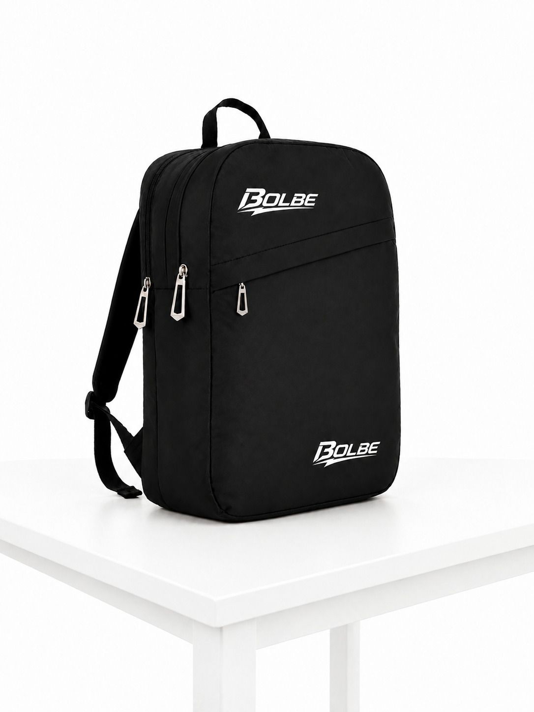 15L Lightweight Water-Resistant Backpack for Study, Office & college (Black) Waterproof Backpack-image-25