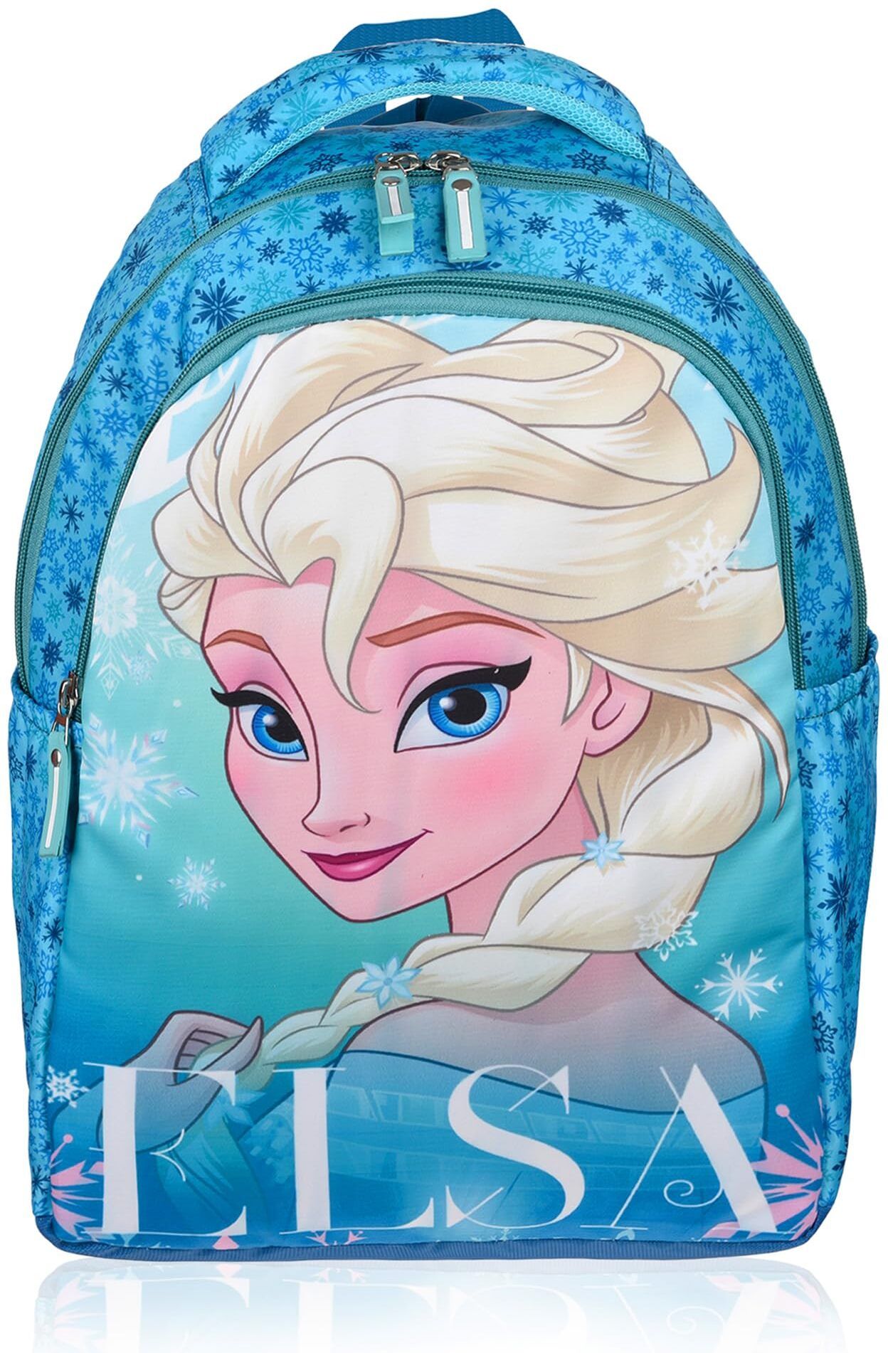 3 Compartments Elsa Backpack School Backpack for Boys & Girls|Green Waterproof School Bag-image-14