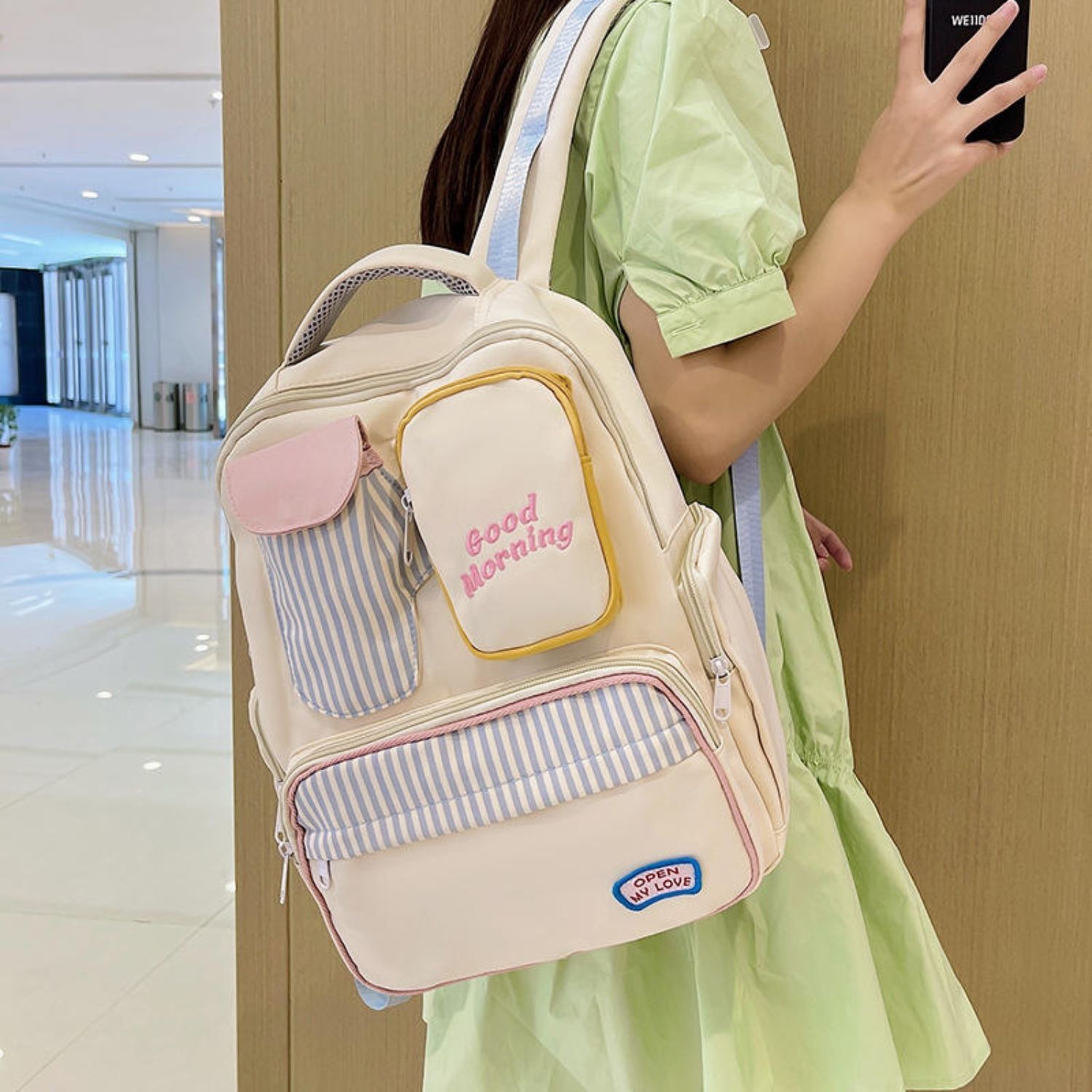 tinytot SB287_02 Japanese Style Korean Unisex School College Casual Laptop Backpack Bag Waterproof School Bag-picture-11