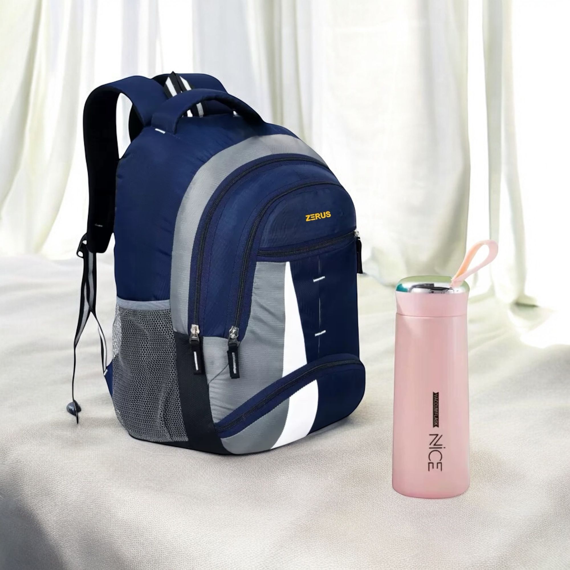 zerus Stylish Combo Backpack with Free Bottle for Kids Boys Girls Travel Use Waterproof School Bag-picture-24