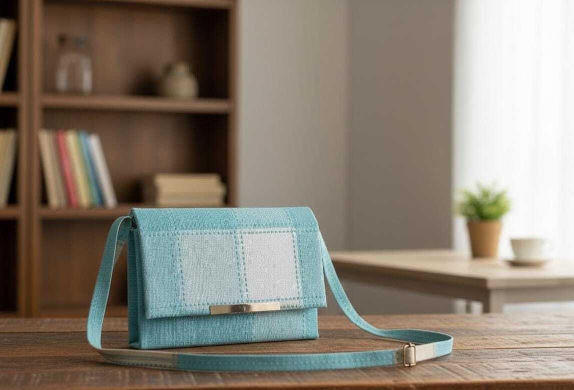 SLING bag blue Waterproof Messenger Bag-image-0