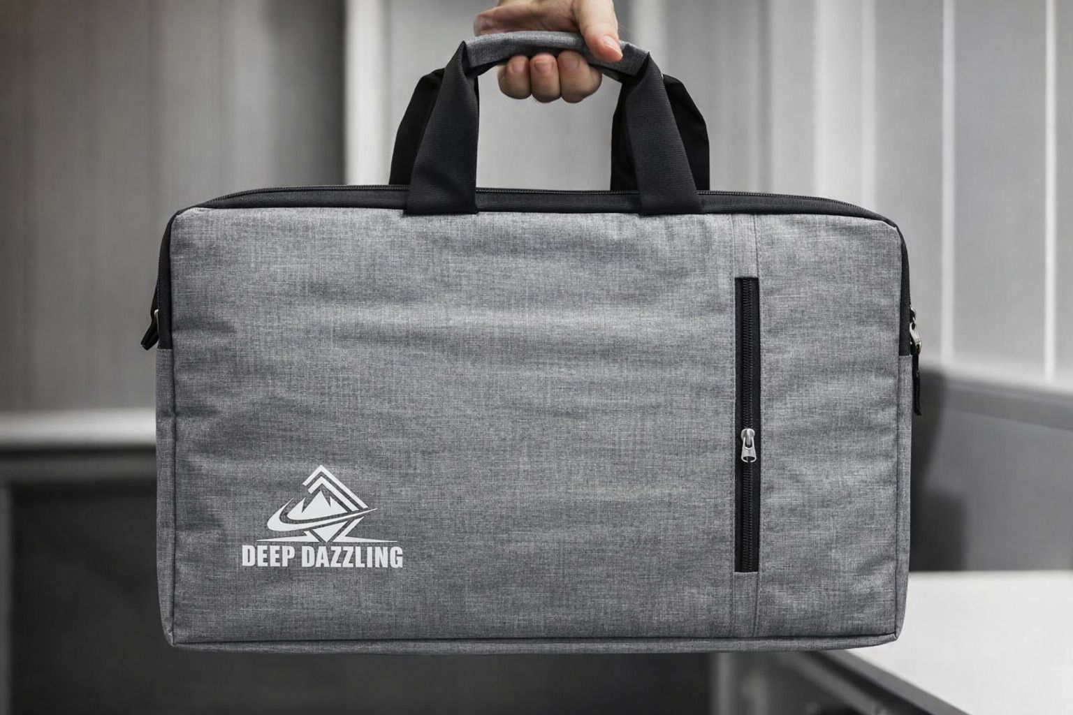 deep dazzling Premium Grey 15.6-Inch Laptop Sleeve for Office, Travel & College Waterproof Messenger Bag-picture-16