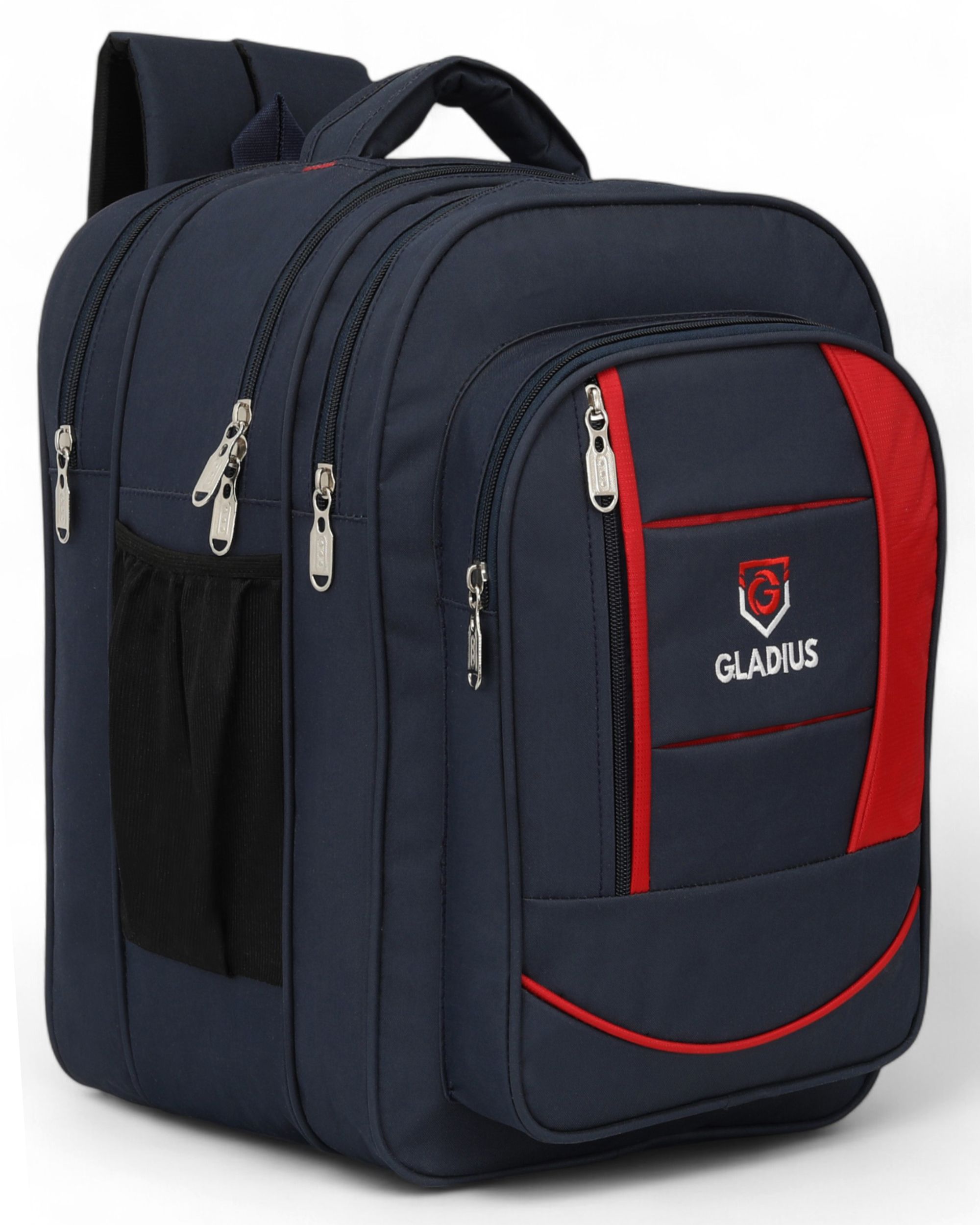 45L School Bag for Boys & Girls (NavyBlue) | 3 Compartment, Padded, Class 4–8 Waterproof School Bag-image-3