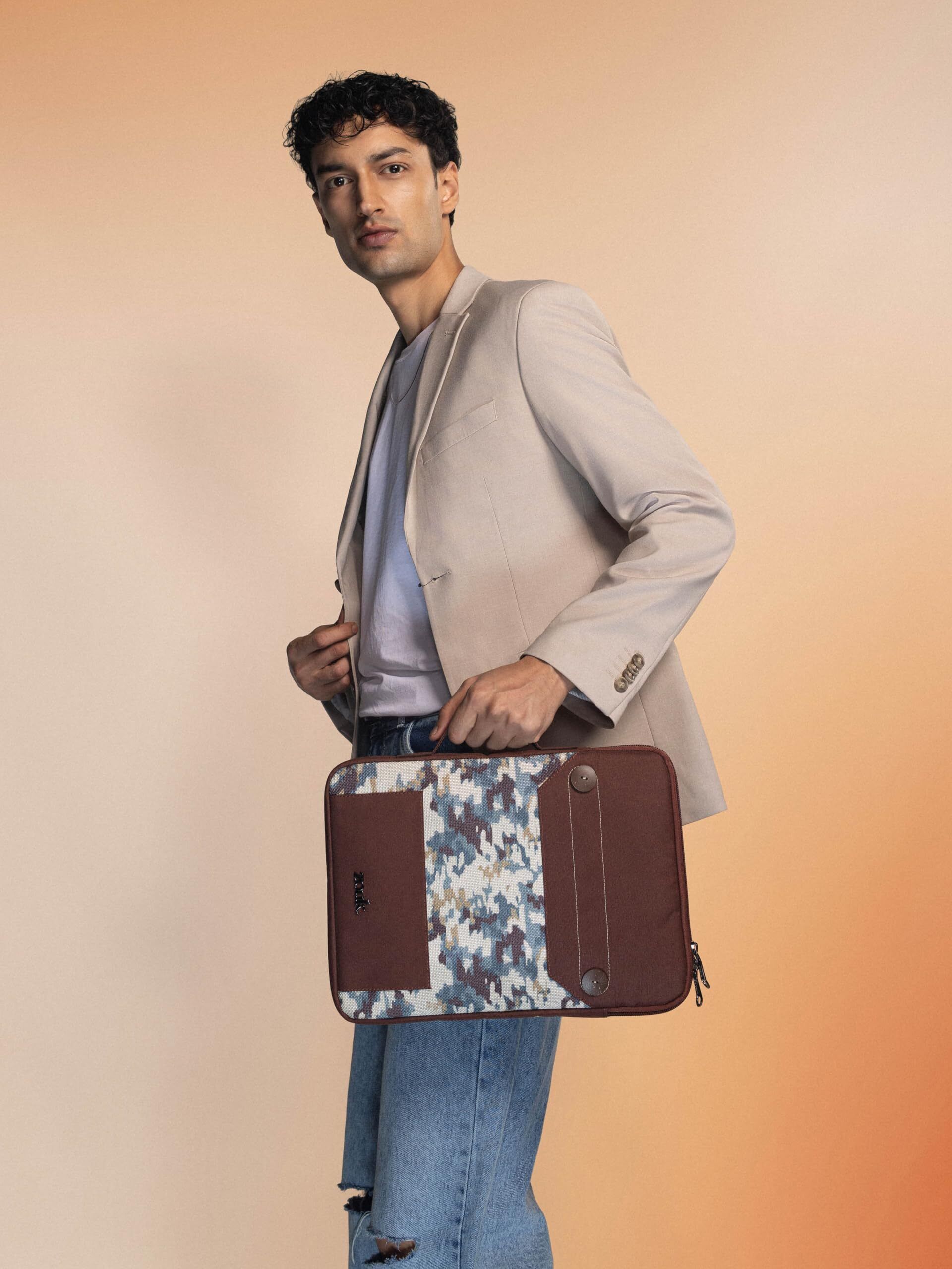 Thar Ascent Urban Laptop Sleeve - 14inch (Brown) Laptop Sleeve/Cover-image-44