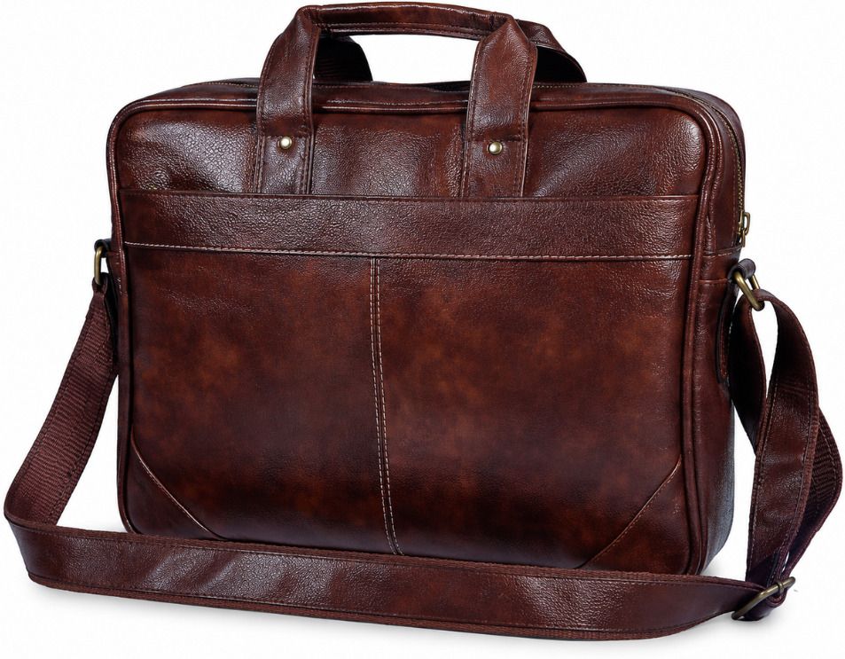 PU Leather Business Laptop Backpack for Men, Water Resistant - 15 Years Warranty Waterproof Messenger Bag-image-34