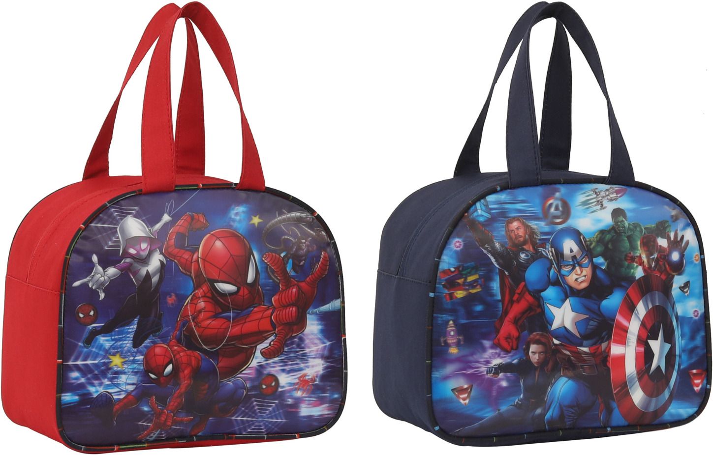 Combo 2 Polyester Picnic Work School Office Tiffin Bag for Kids Boys &Girls Waterproof Lunch Bag-image-35