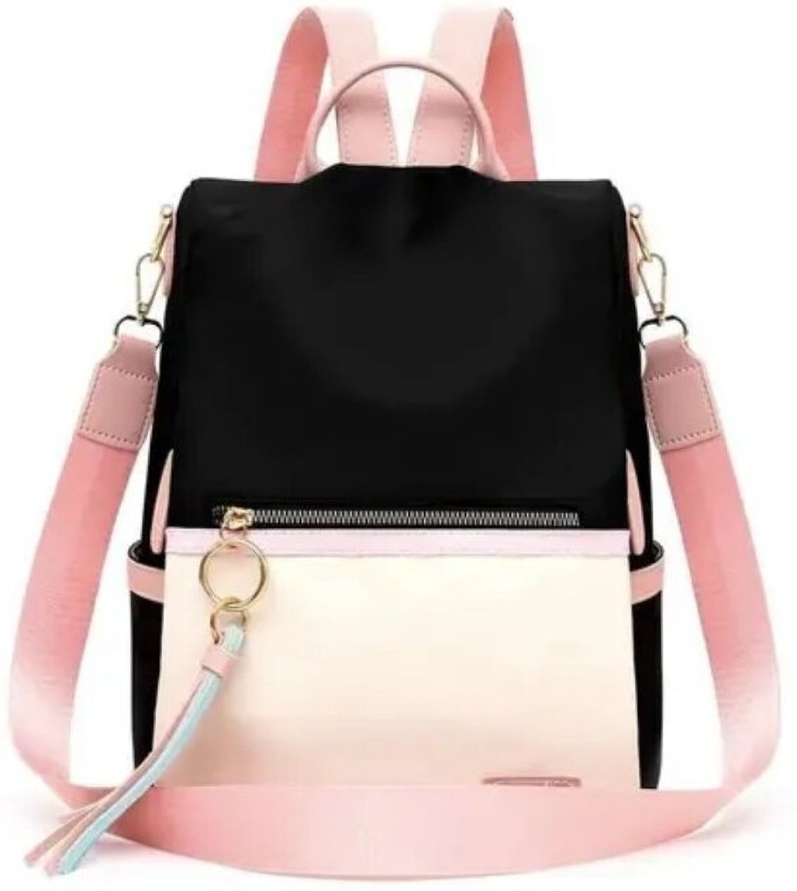 flipped RD003_Black/Pink Waterproof Backpack-picture-28