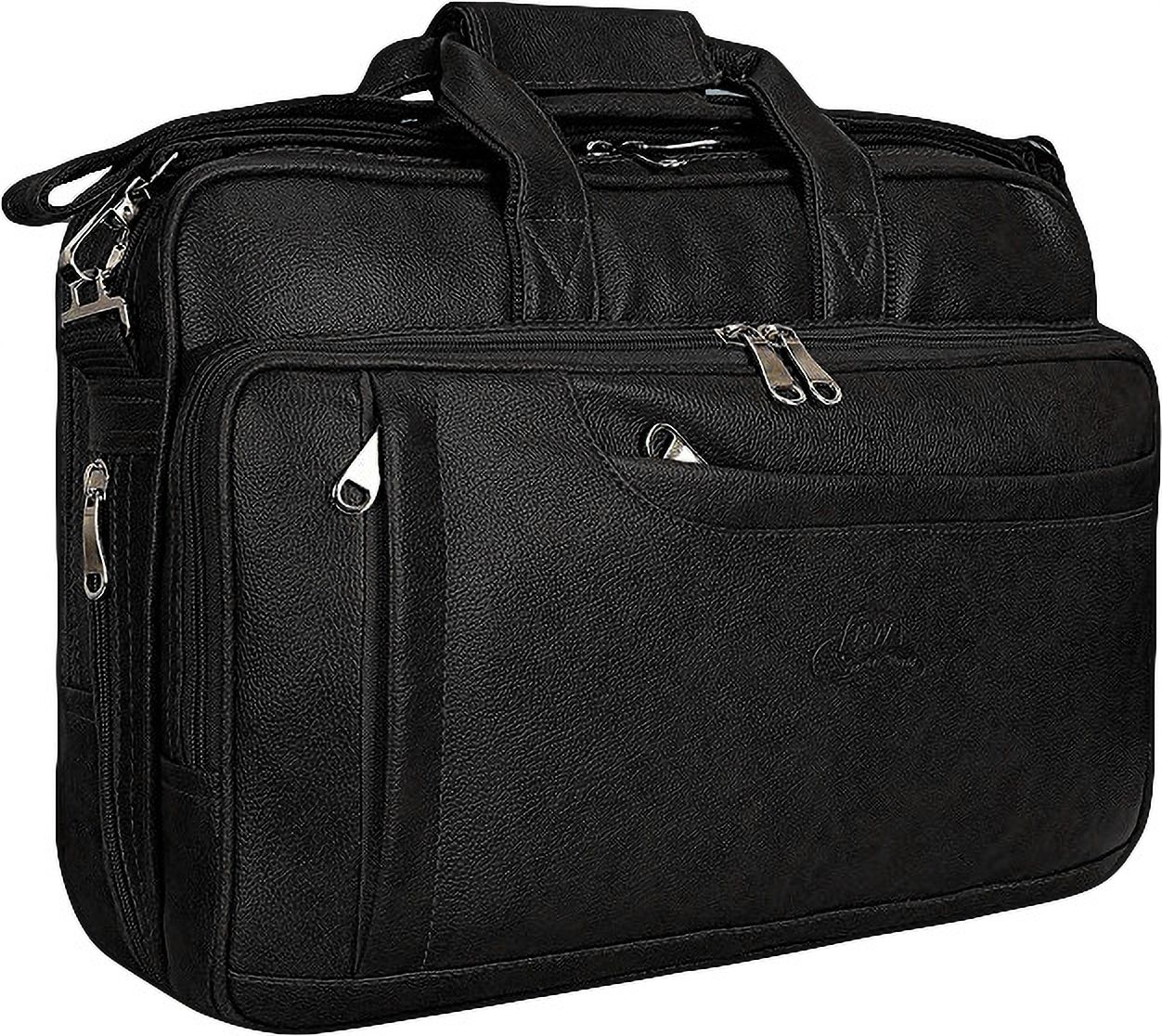 leatherworld 16 inch Expandable Laptop Office Bag Messenger Bag-picture-17