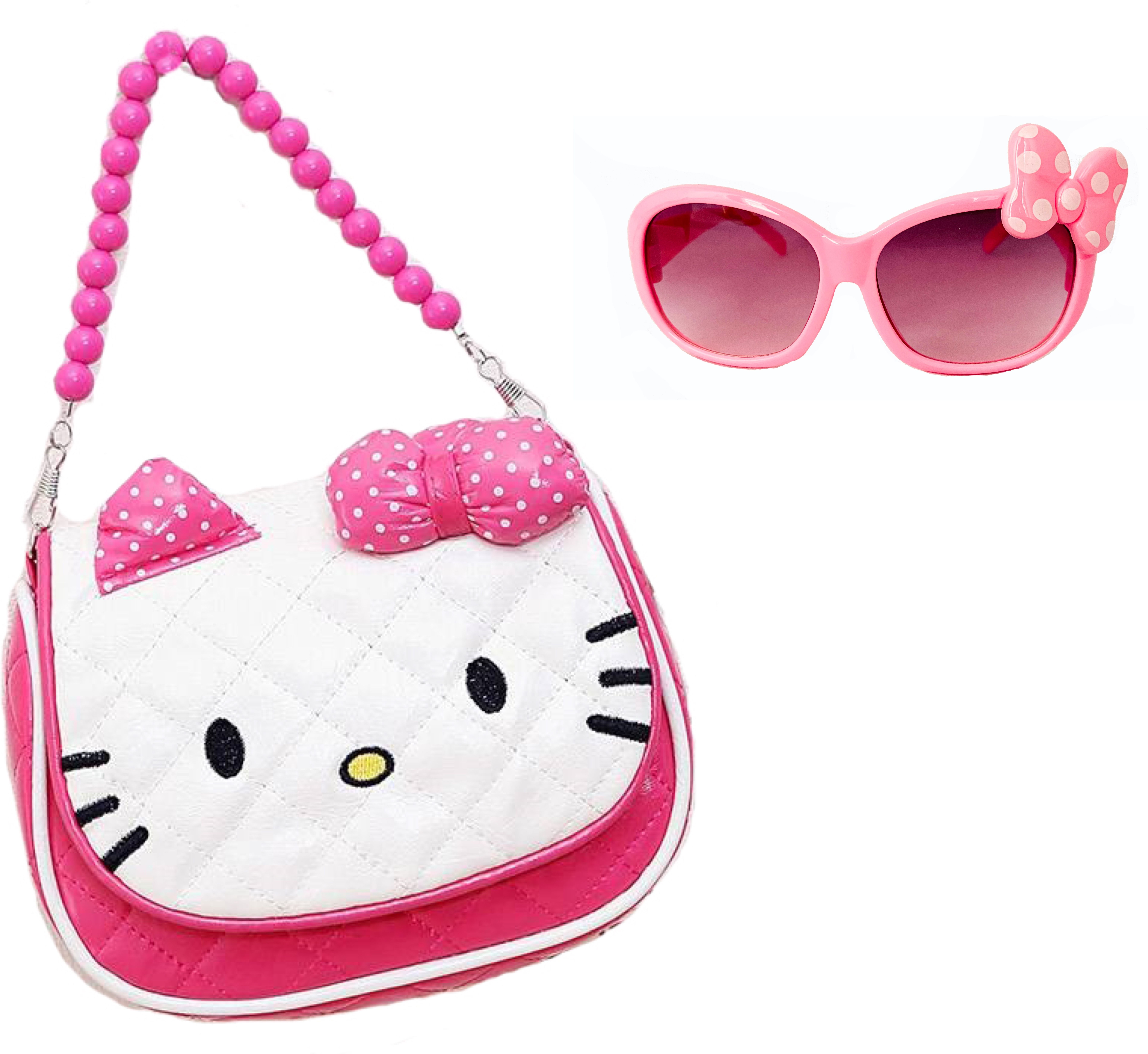 Cartoon Kitty Crossbody Hand Purse for Girls Kids Toddler Mini Cute Princess Handbags Shoulder Messenger Phone Purse Wallet Sling Bag and 1 Unii kids sunglass(Pack Of 2) Waterproof Messenger Bag-image-45