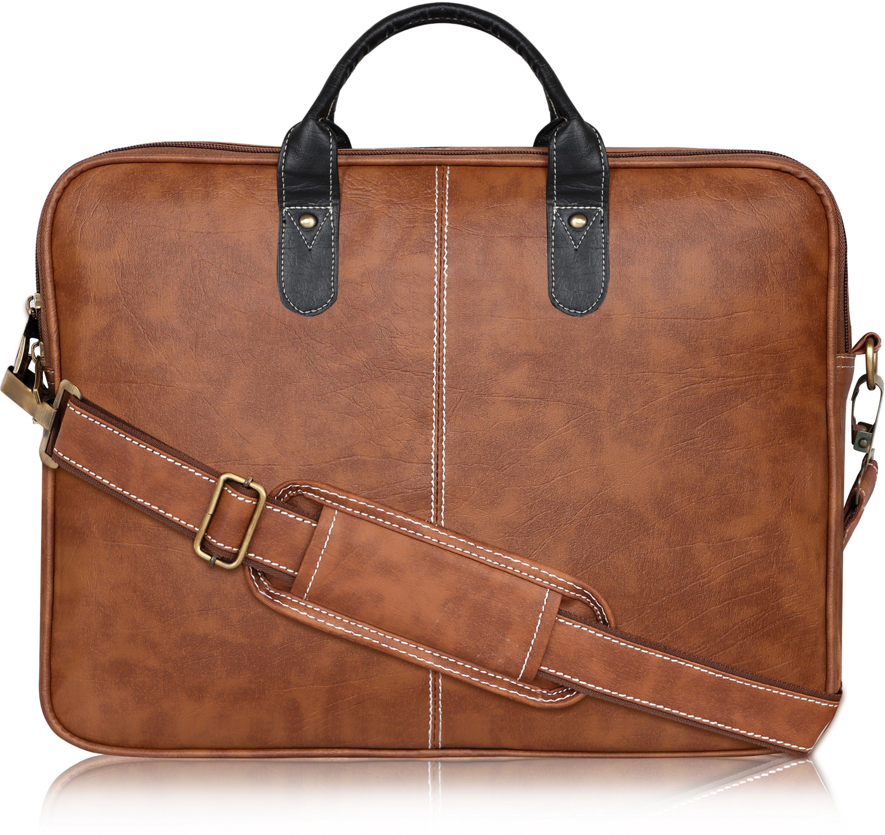 rjr Men & Women Tan Messenger Bag-picture-24
