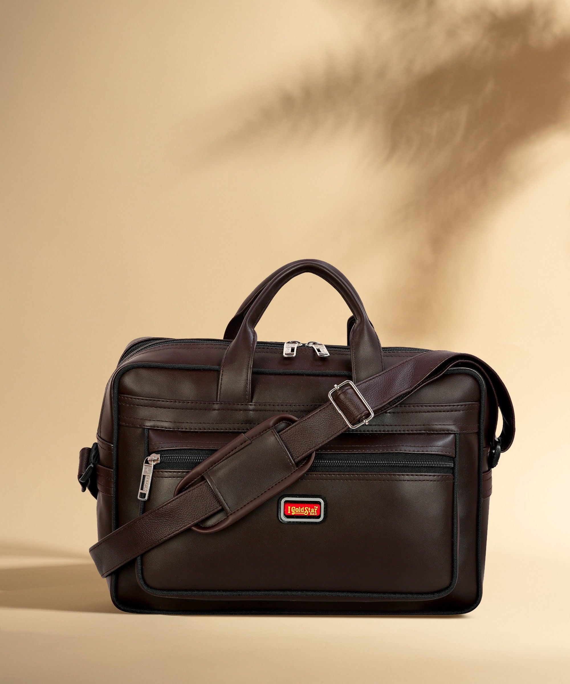 goldstar Vegan Leather Messenger bags for Men Women | 15.6 inch laptop bag File crossbody shoulder bag men |office bag for men |Shoulder Messenger Sling Bag Men Travel | Corporate Office Beg |Corporate Executive Gift Item Men. Men Tan Messenger Bag - Extra Spacious Waterproof Messenger Bag-picture-11