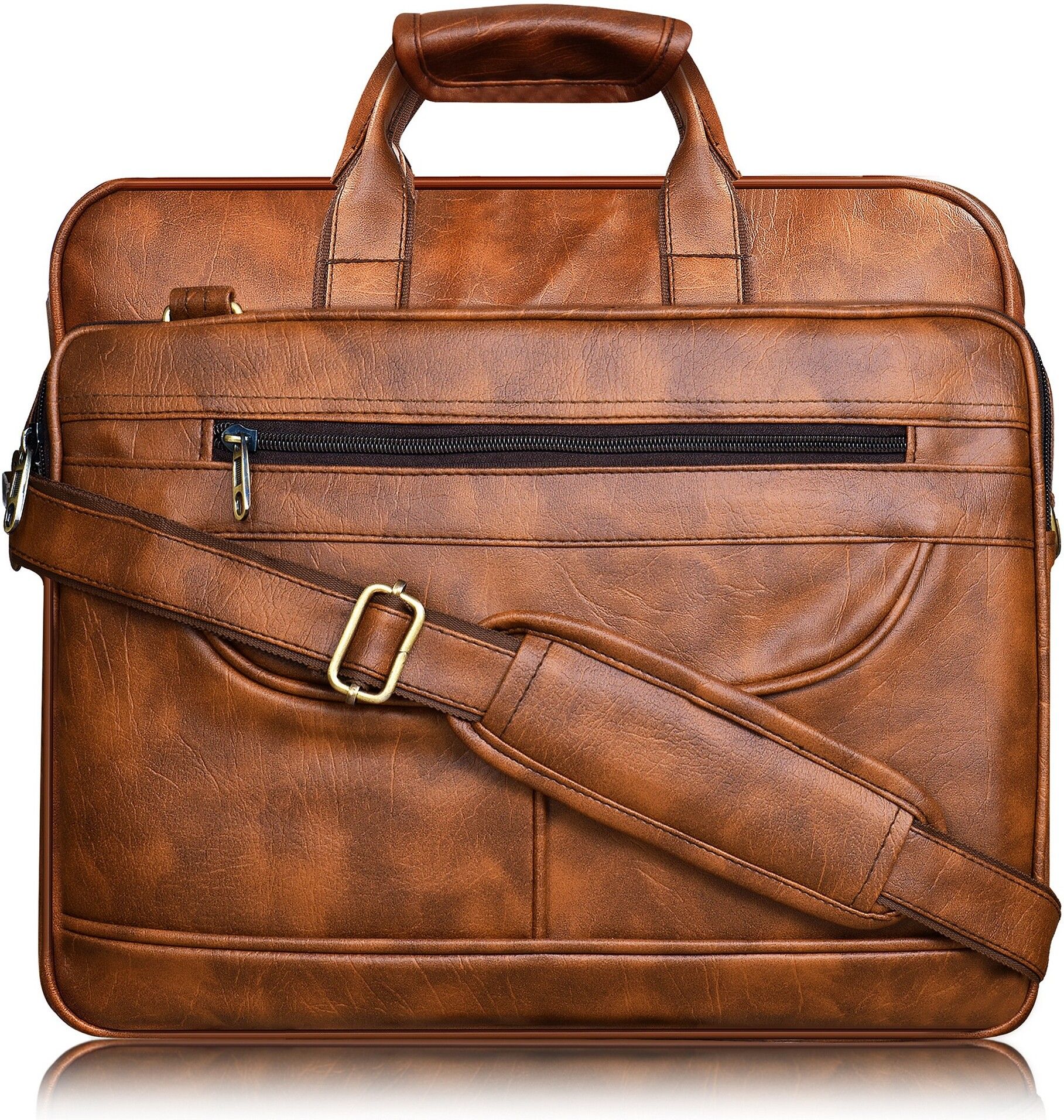 harshiva Men Tan Messenger Bag-picture-28