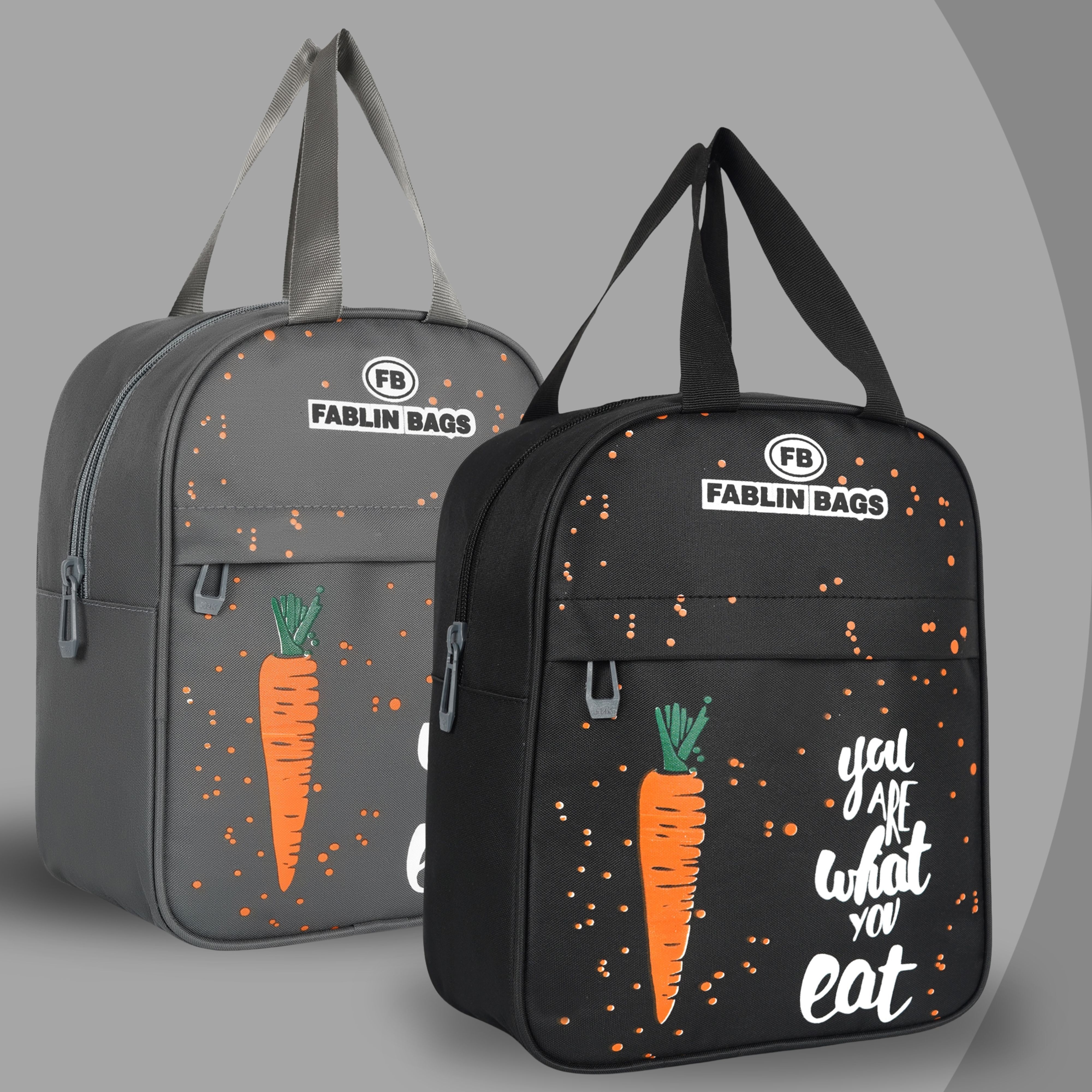 Everyday Printed Lunch Bag for Men & Women – Set of 2 Waterproof Lunch Bag-image-0