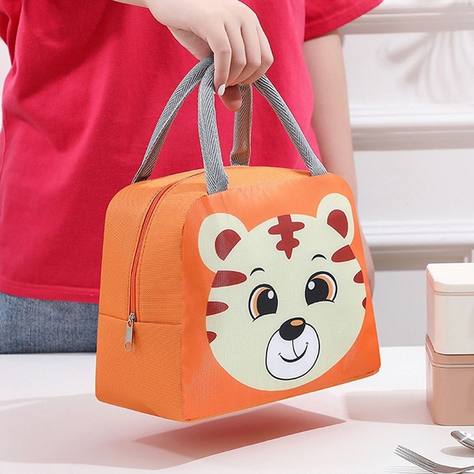 grilazza Portable Travel Tifin Box Hand Lunch Bag with Aluminum Foil Inner Cover Reusable Waterproof Lunch Bag-picture-25