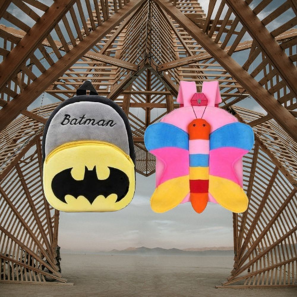 16B Kids School Lunch Bag Batman & Butterfly Combo Backpack-image-24