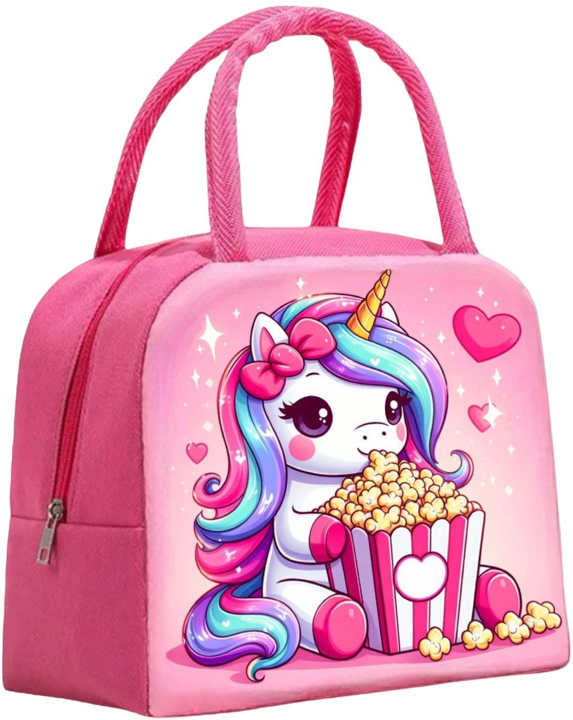 Unicorn Insulated Lunch Bag for Kids School | Picnic Organizer Portable Reusable Waterproof Lunch Bag-image-42