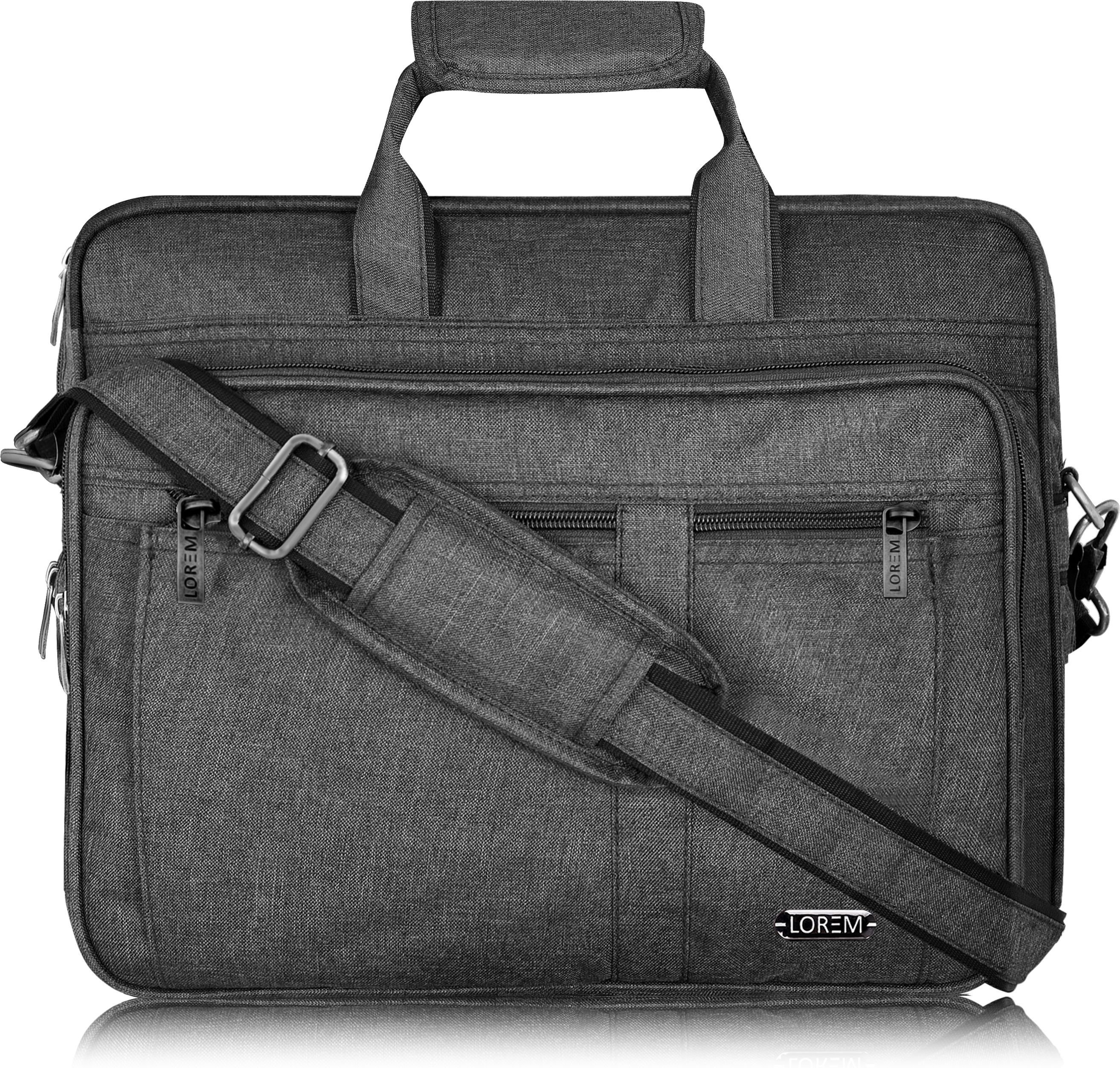 aaurubis enterprise Grey Color Linen 28L Big Size Office Laptop Bag For Men BG65 Waterproof Messenger Bag-picture-27