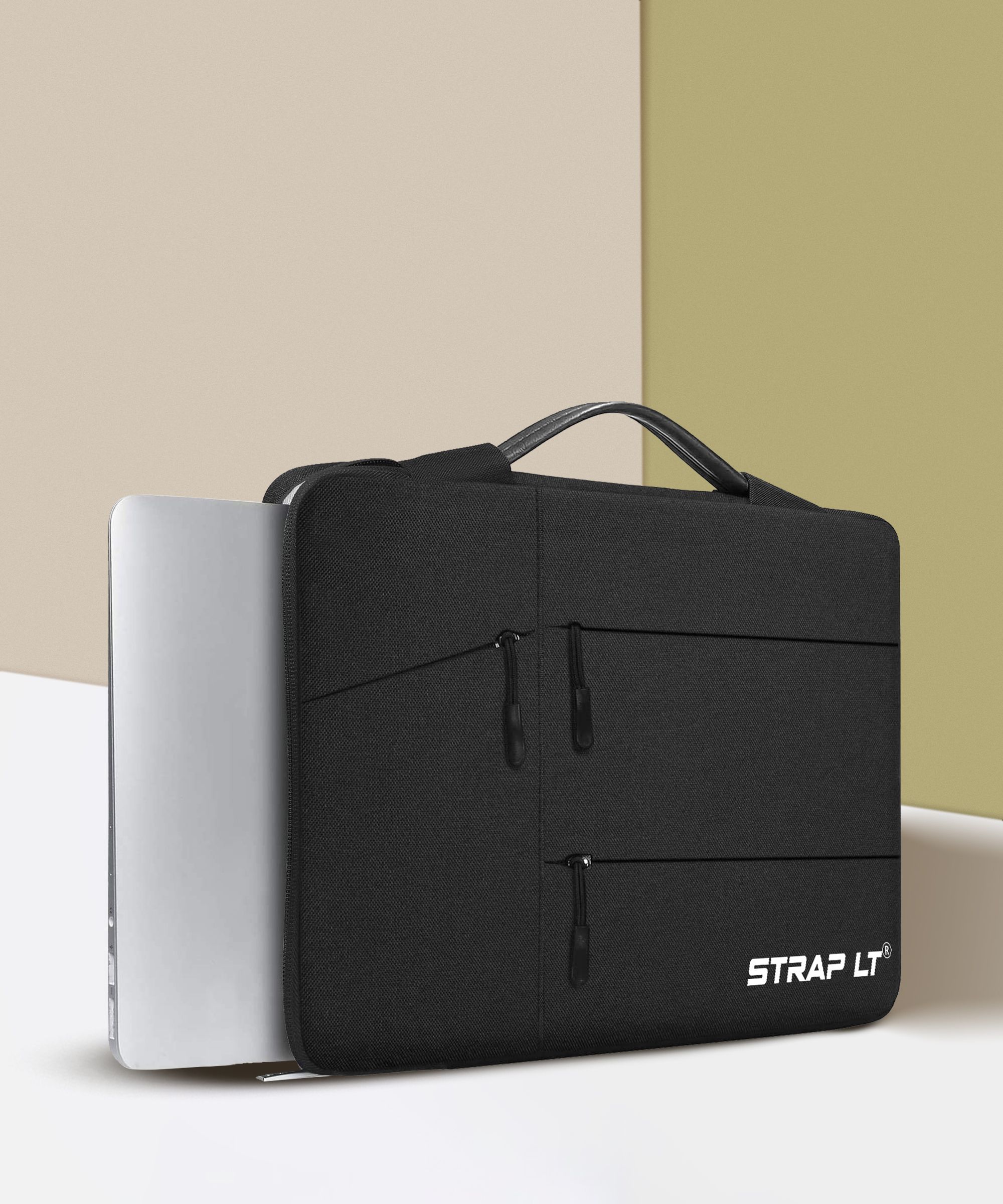 straplt Laptop Sleeve Case 15.6-16 Inch Waterproof Bag Tablet Handle With Back Strap Waterproof Laptop Sleeve/Cover-picture-22