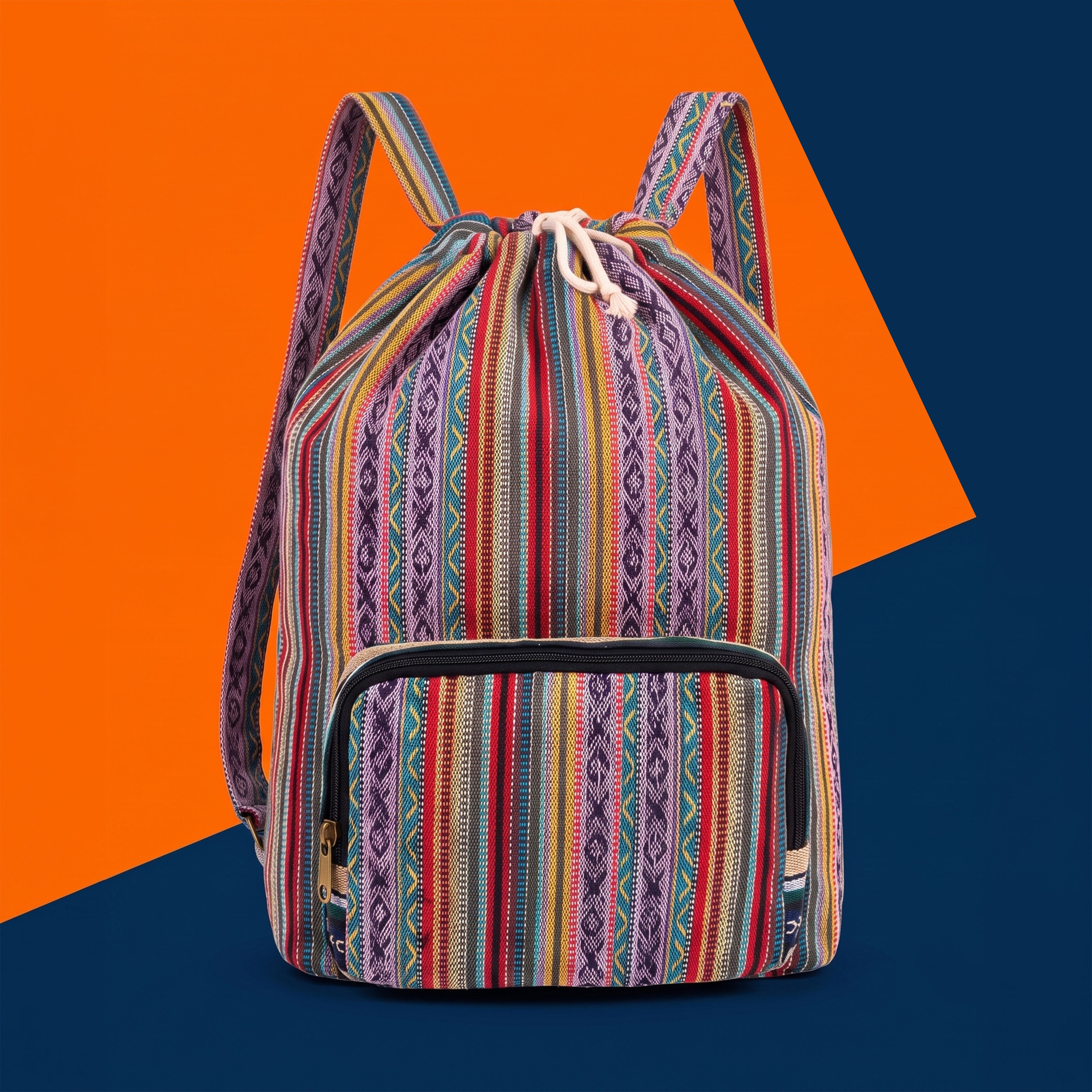 rad Hemp Drawstring Backpack – Boho Sling Bag for Travel & Gym Backpack-picture-26