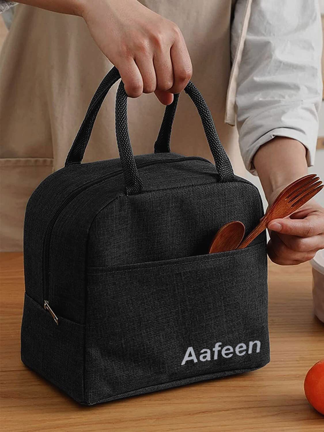 Insulated Office Lunch/Tiffin/Storage Bag, Regular Size Waterproof Lunch Bag-image-12