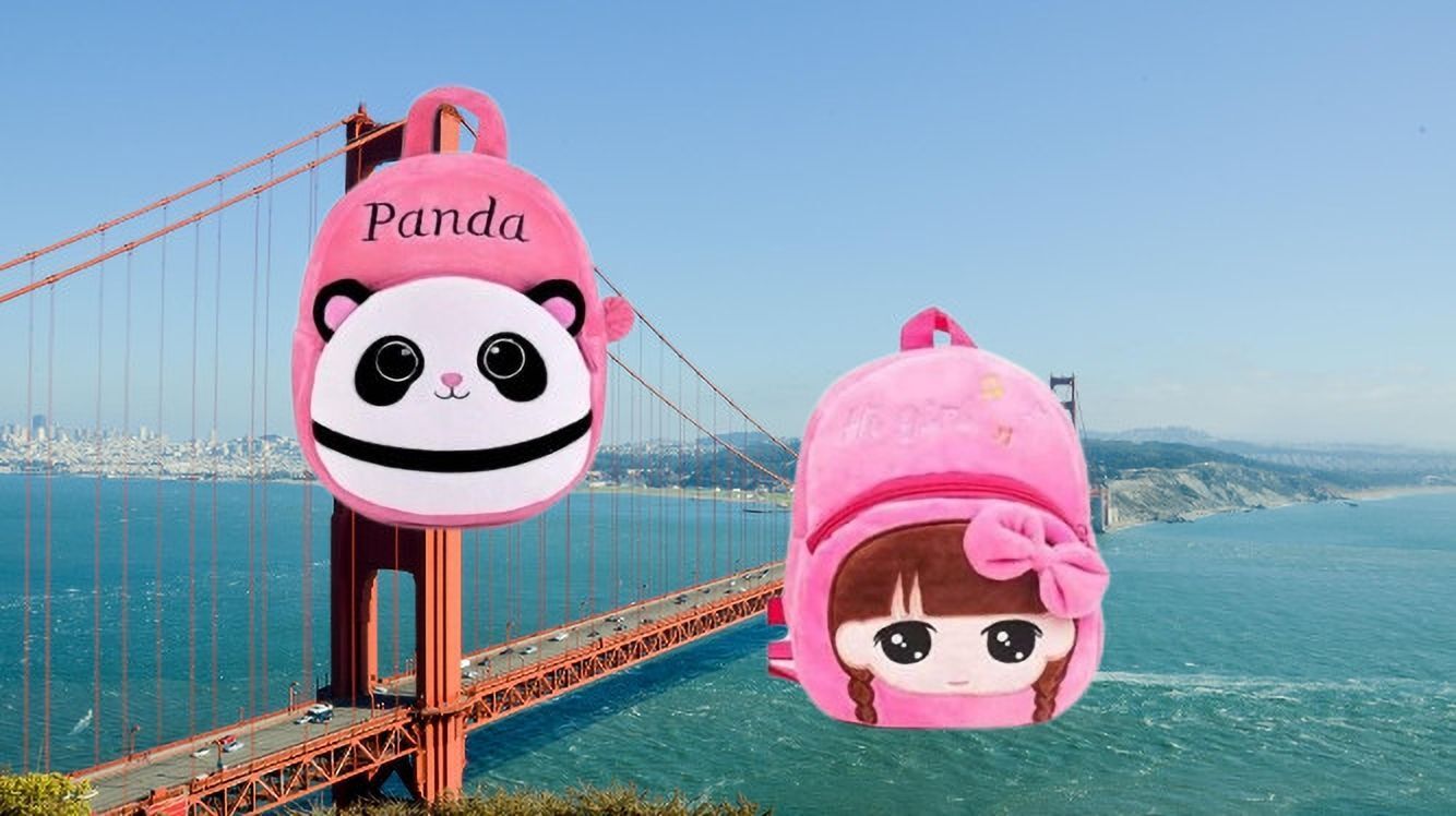 avianna 5B Kids School Lunch Bag Hi Girls & Panda Pink Combo Lunch Bag-picture-37