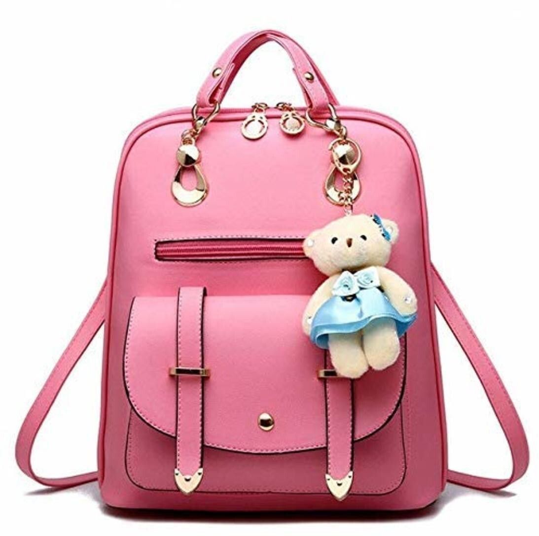 new light teddy Backpack-image-1