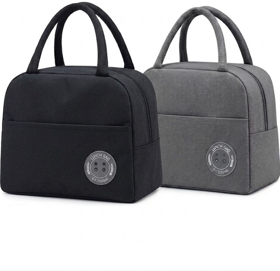 Essential Duo: Earth & Shadow Waterproof Lunch Bag-image-5