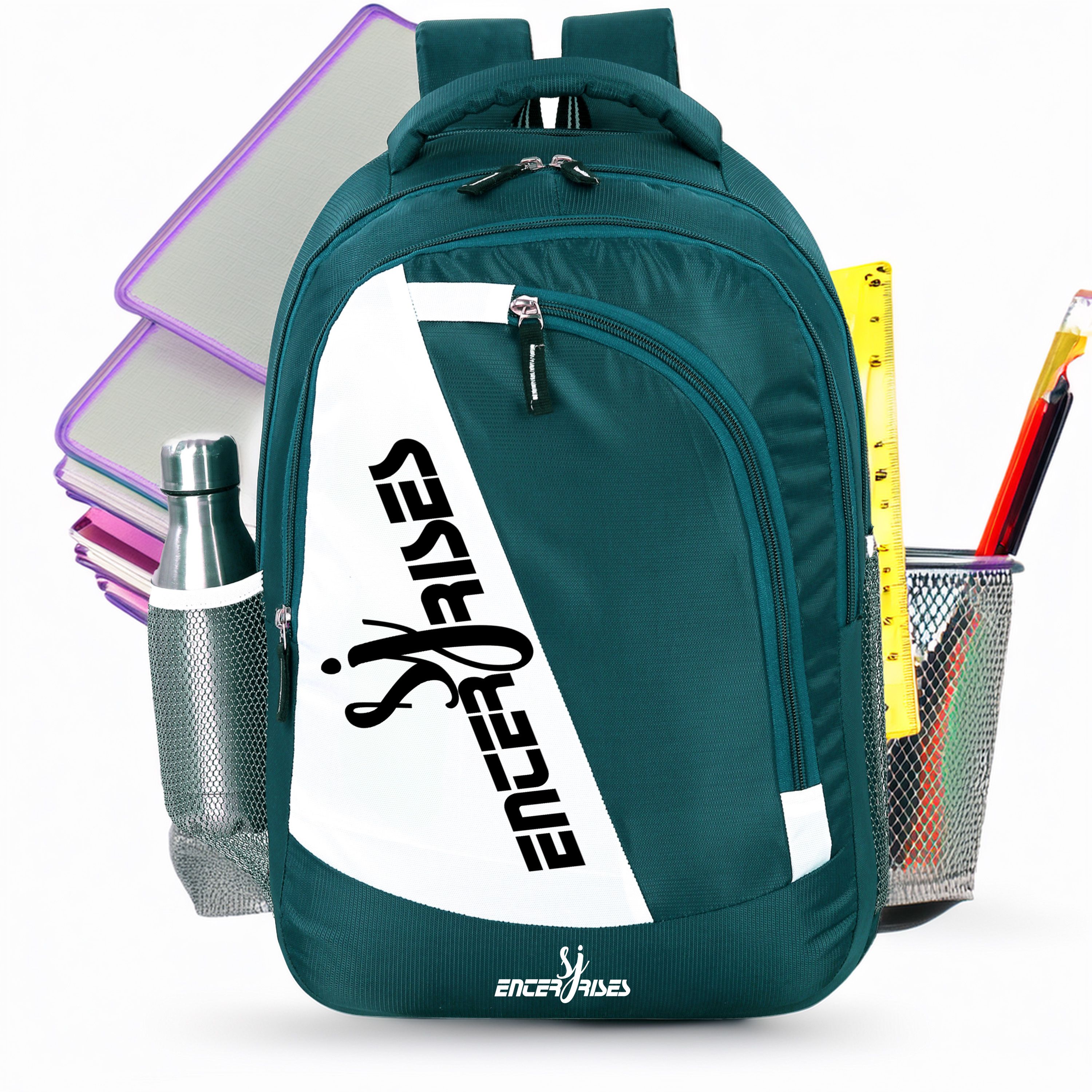 sj enterprises School Bag for Boys & Girls Lightweight Kids Backpack with Bottle Holder Waterproof School Bag-picture-12