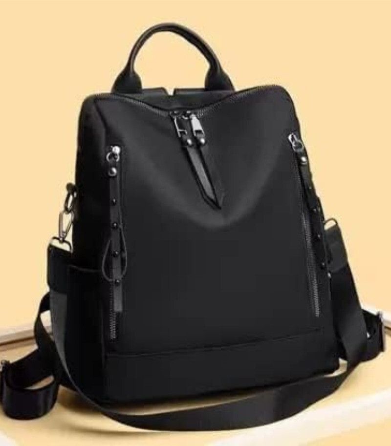 Women's Black Backpack | Stylish Multipurpose Bag for Office, College & Travel Waterproof Backpack-image-20
