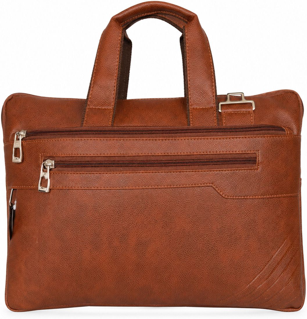 Brown_laptop Office Bag Laptop Sleeve/Cover-image-4