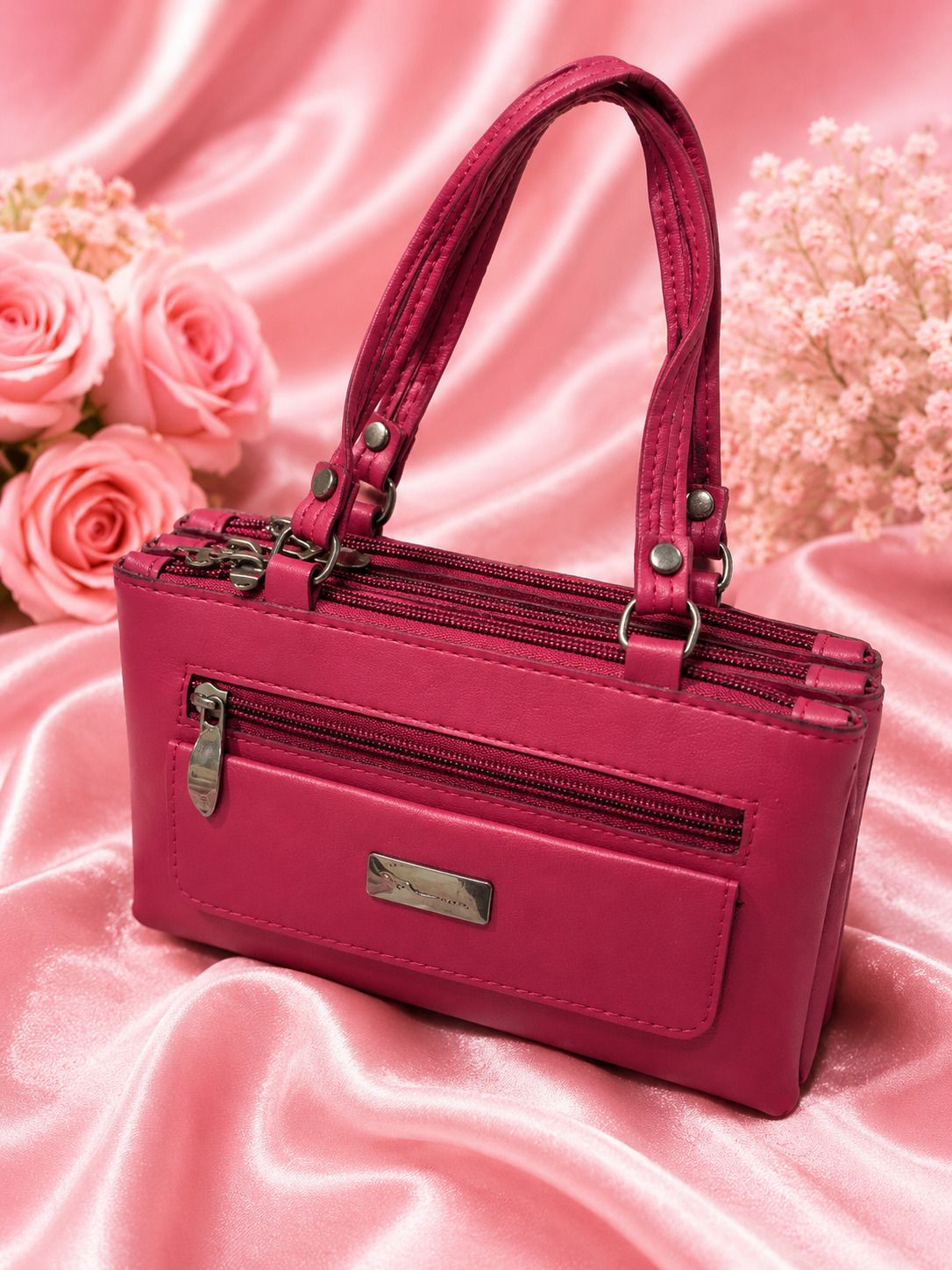 aadilshop Multi-Zip Handbag Shoulder Bag-picture-17