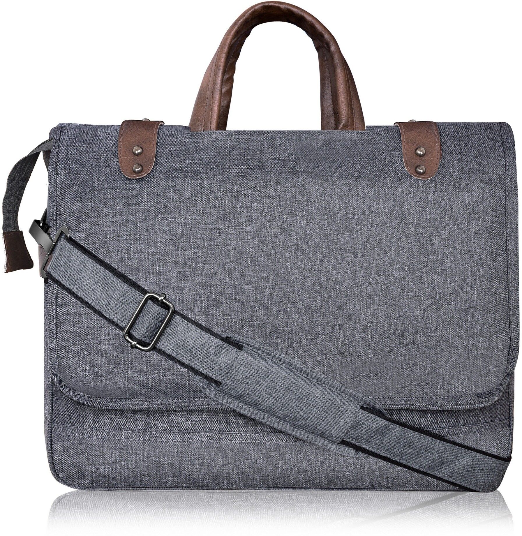Men Grey Messenger Bag-image-18