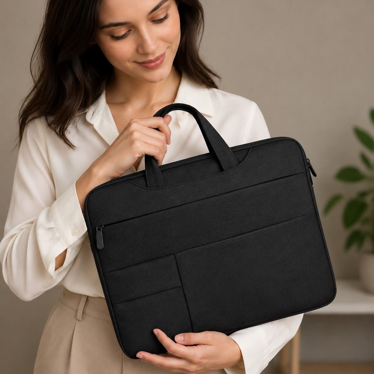 kruxo Laptop Bag Sleeve for 15.6 -16 Inch Laptop Case Cover Pro, Laptop Bag (DE57) Waterproof Laptop Sleeve/Cover-picture-23